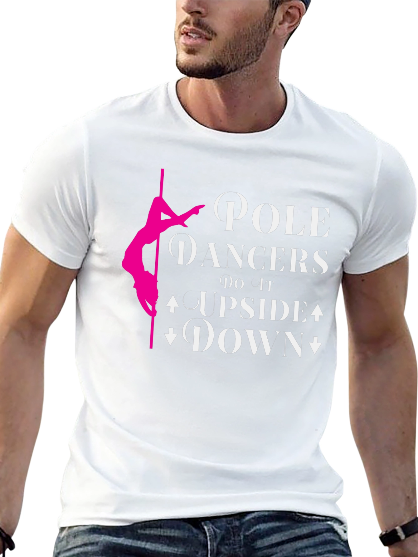 Black Pole Dancer T-Shirt: Upside Down Fun! view 13