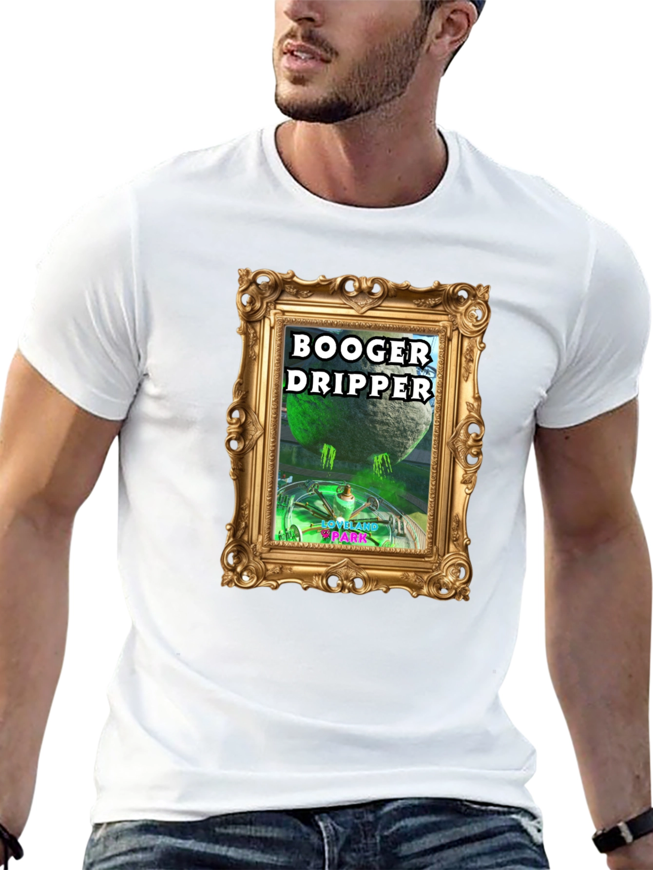 Black Booger Dripper Graphic T-Shirt - Unique Design view 13