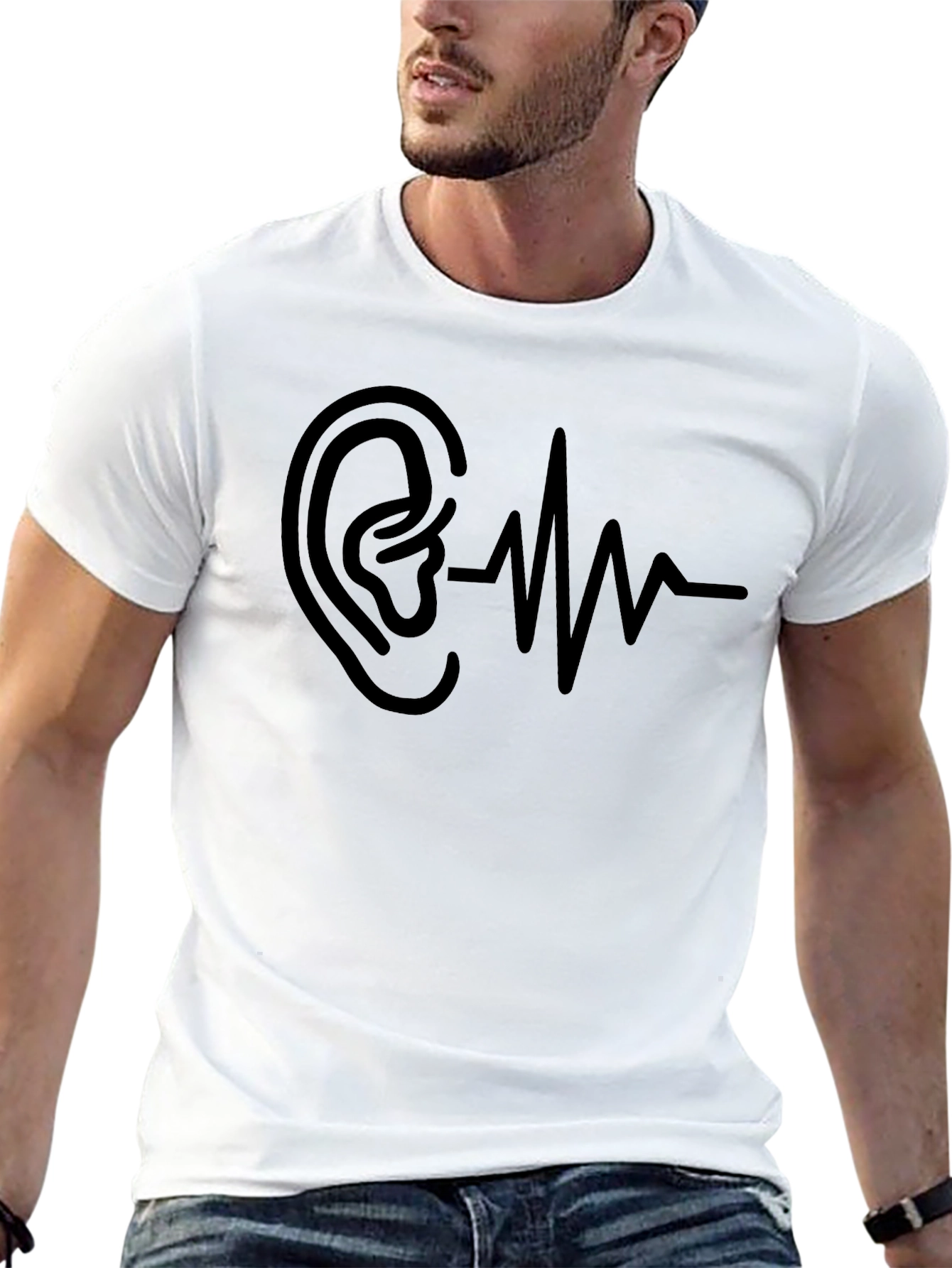 Hearing Soundwave Graphic T-Shirt - 13