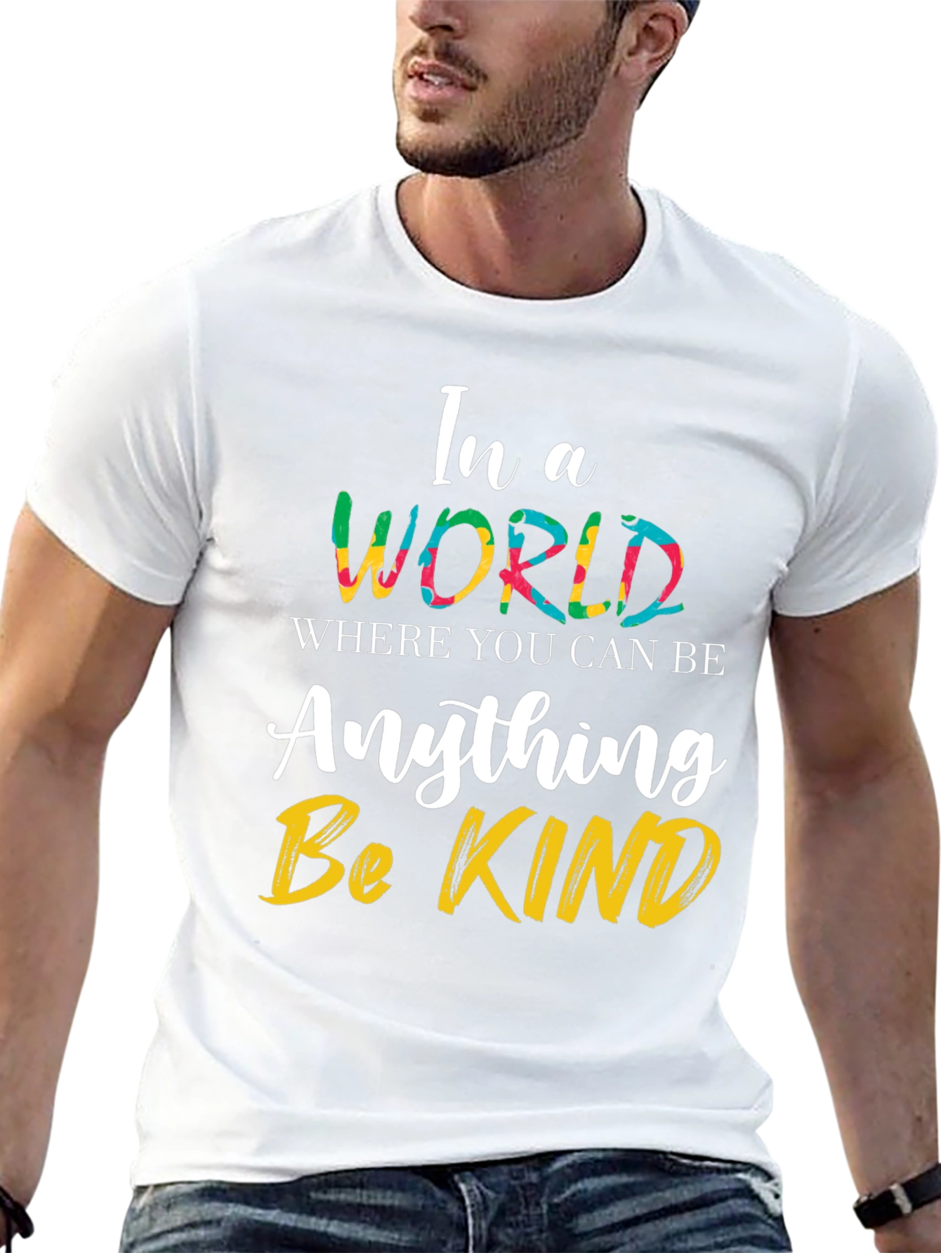 Black Be Kind T-Shirt - Inspirational Graphic Tee view 13