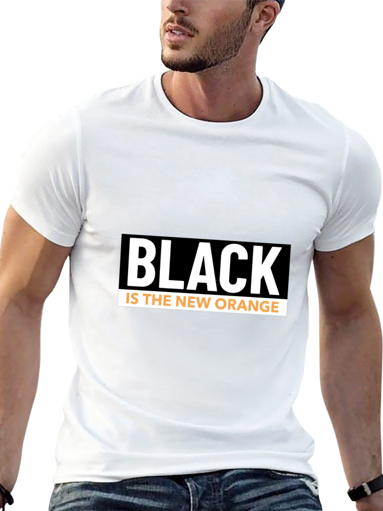 Black Black is the New Orange Graphic Tee view 13