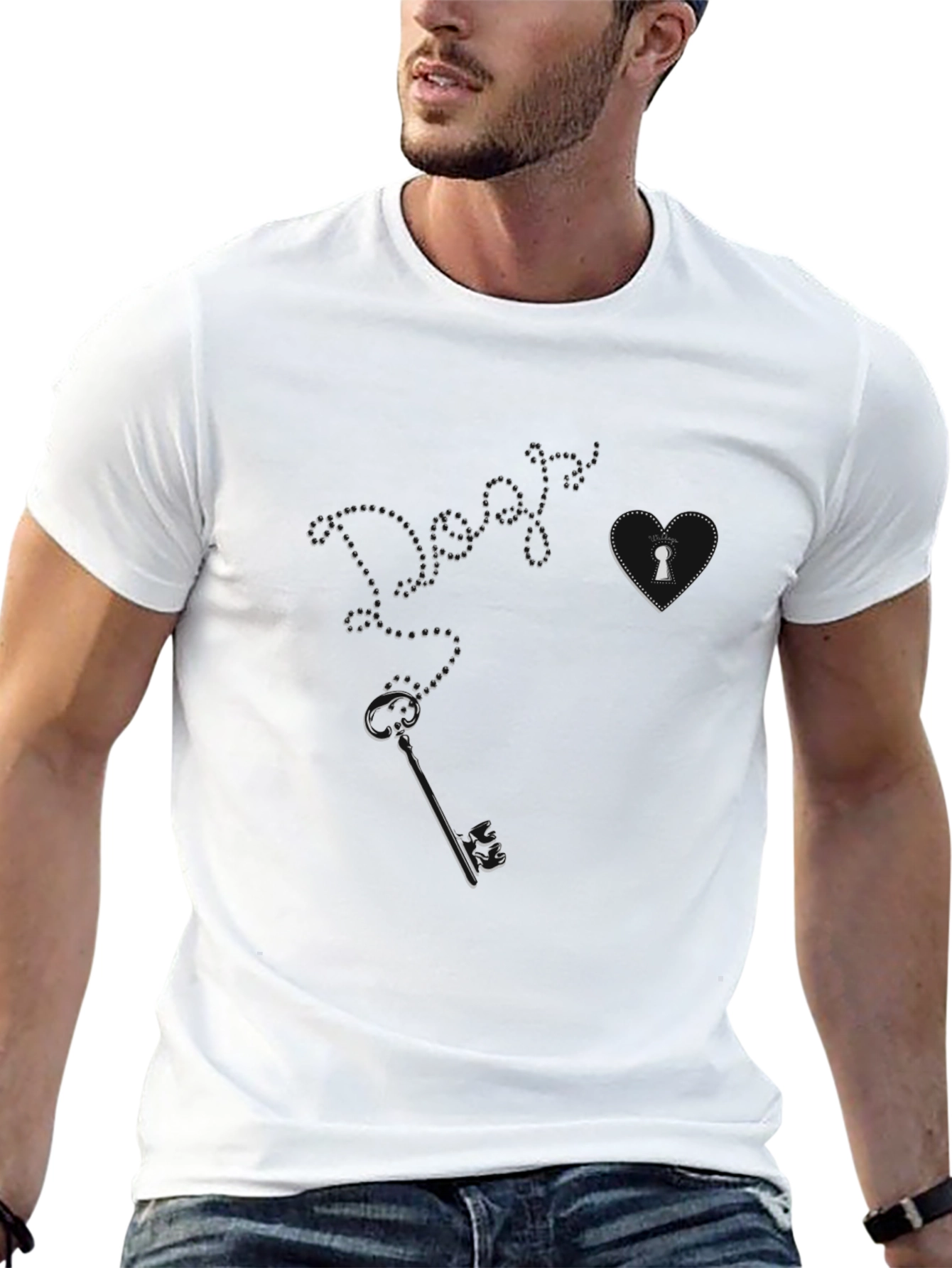 Black Dogs are Key to My Heart Black T-Shirt view 13