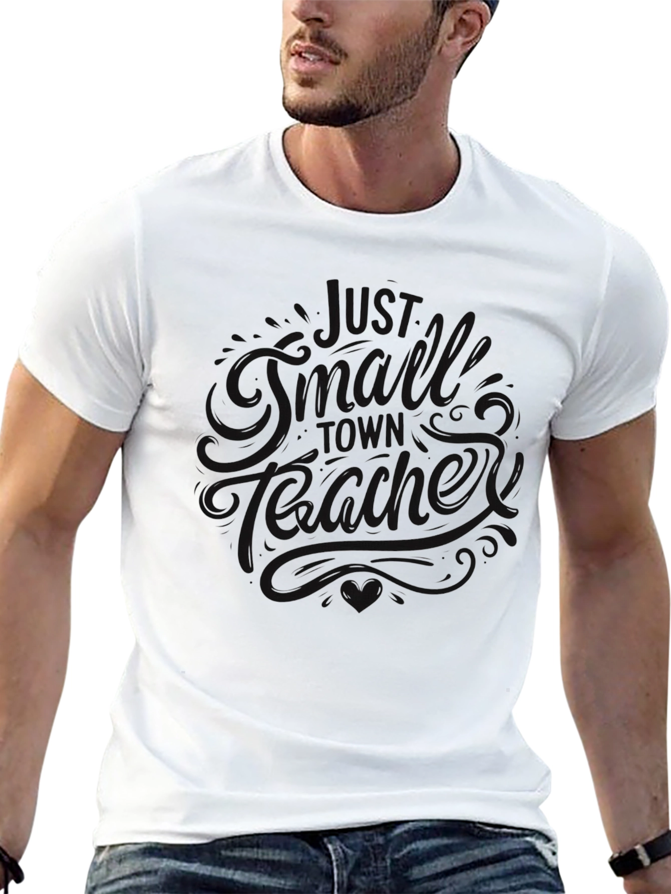 Black Black Graphic Tee - "Just A Small Town Teacher" view 13