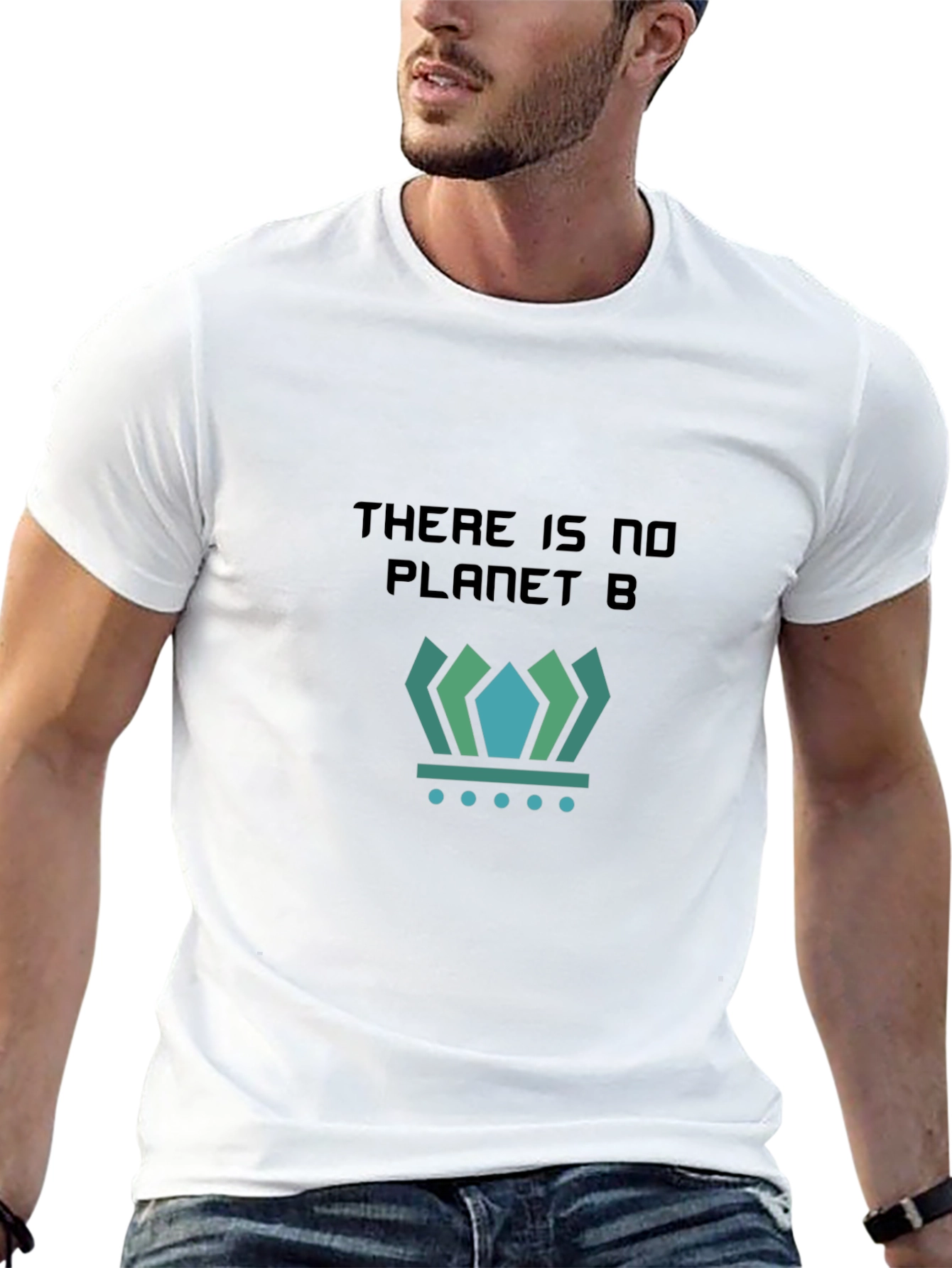 Black There is No Planet B Black Graphic Tee view 13