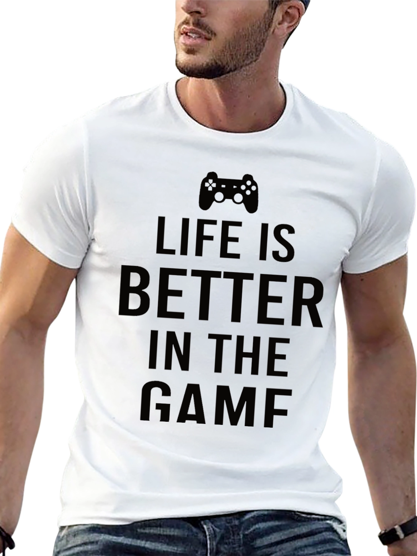 Black Life is Better in the Game Black T-Shirt view 13