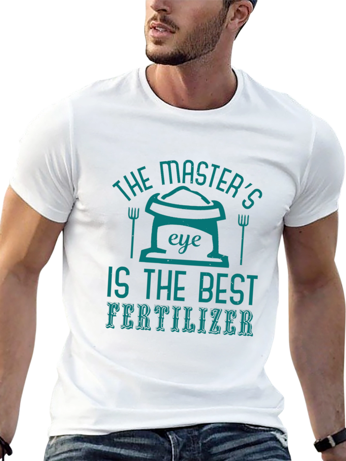 Black Master's Eye Fertilizer T-Shirt - Black Cotton Tee view 13