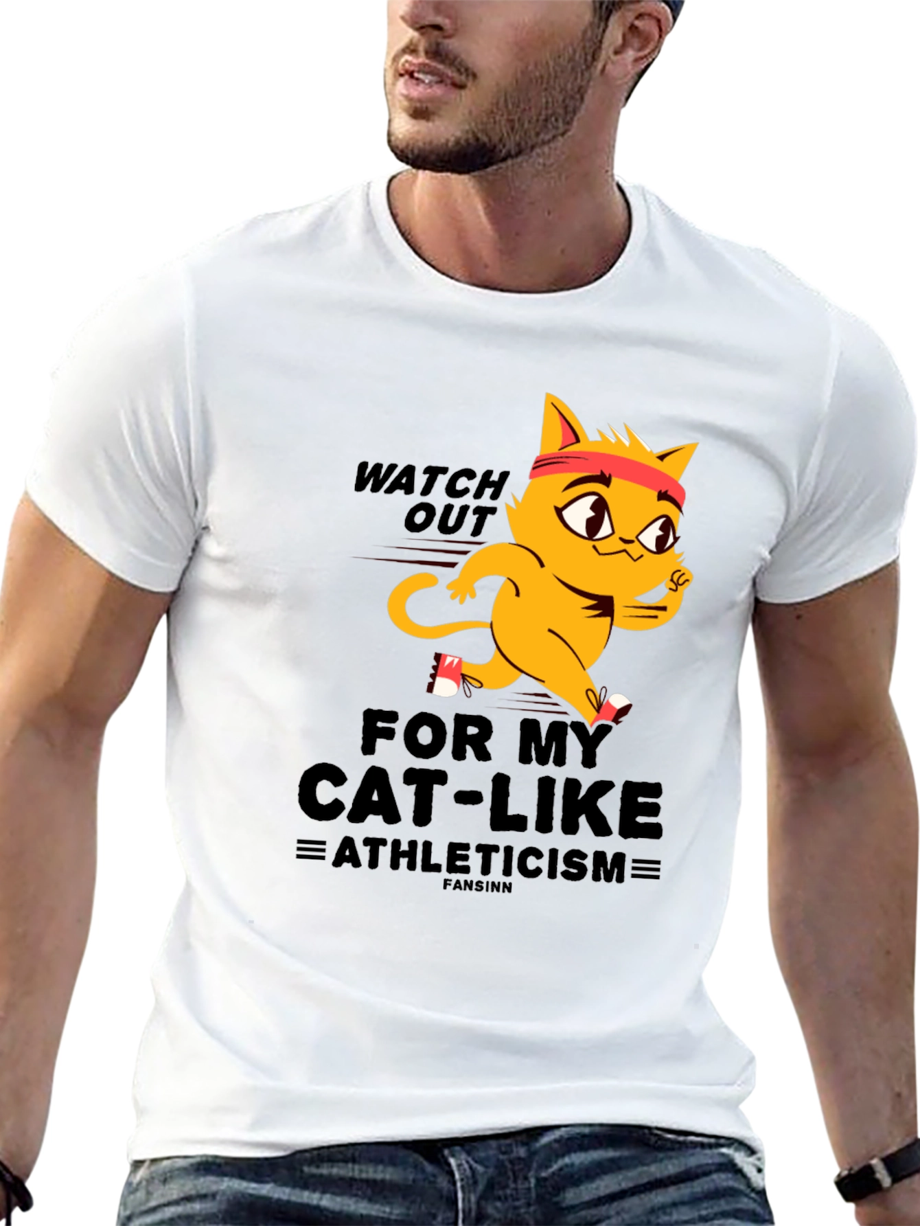 Black Cat-Like Athleticism T-Shirt view 13