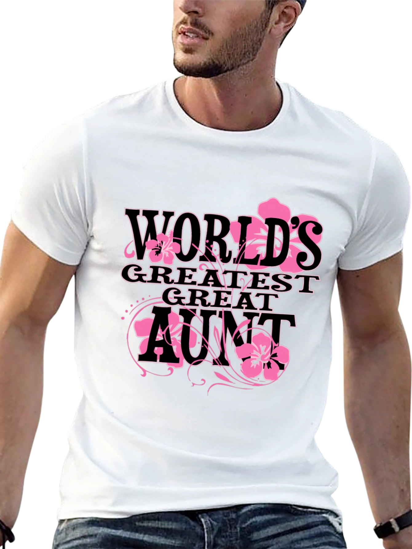 Black World's Greatest Great Aunt T-Shirt view 13
