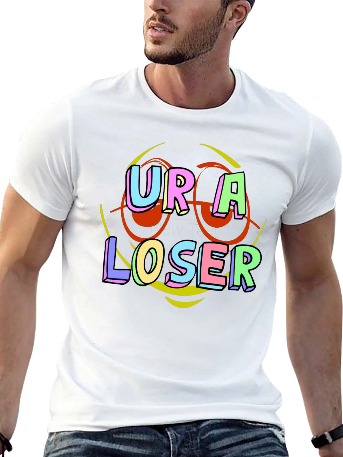 Ur a Loser Graphic T-Shirt - 13