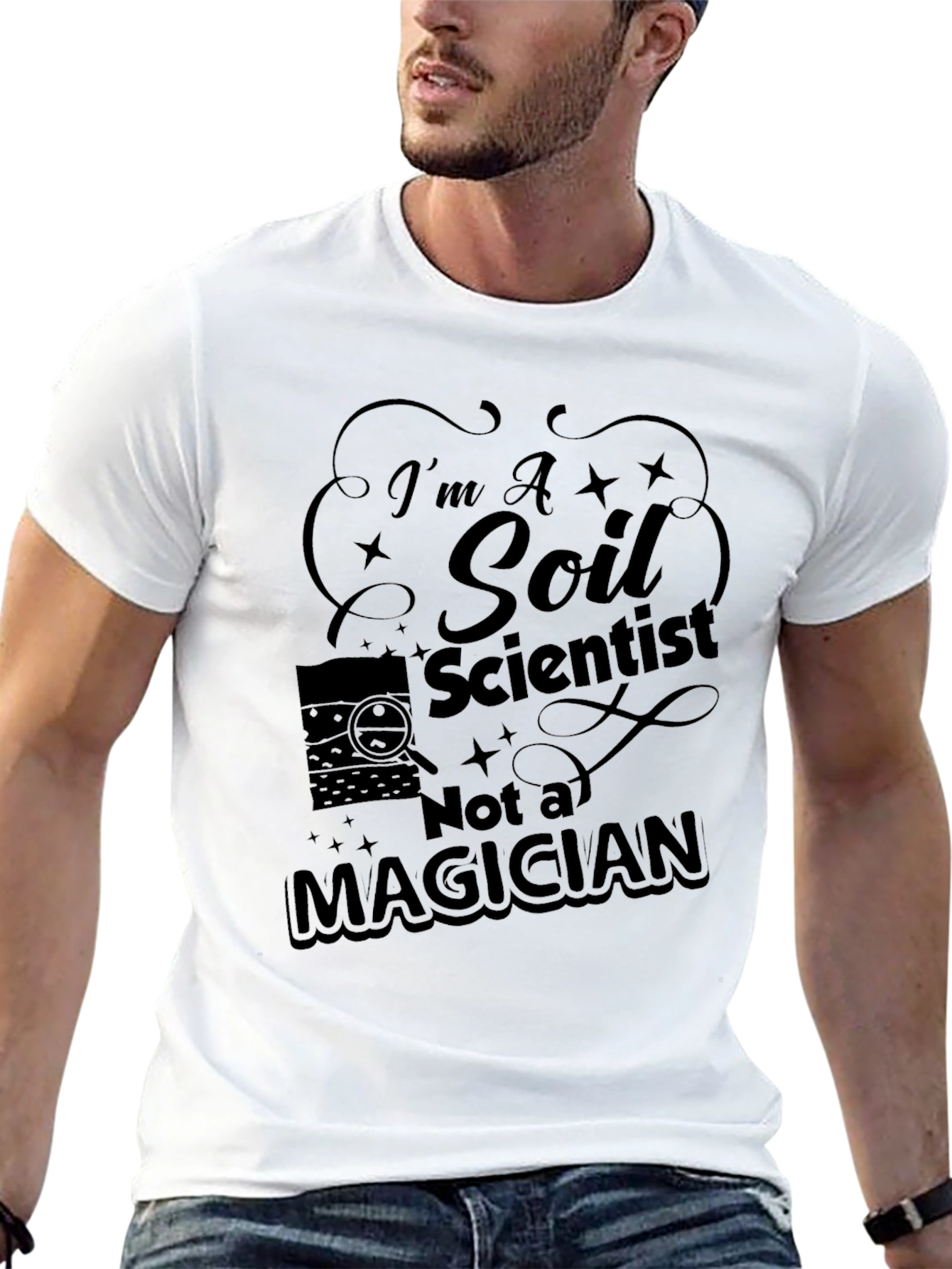 Black I'm a Soil Scientist T-Shirt view 13