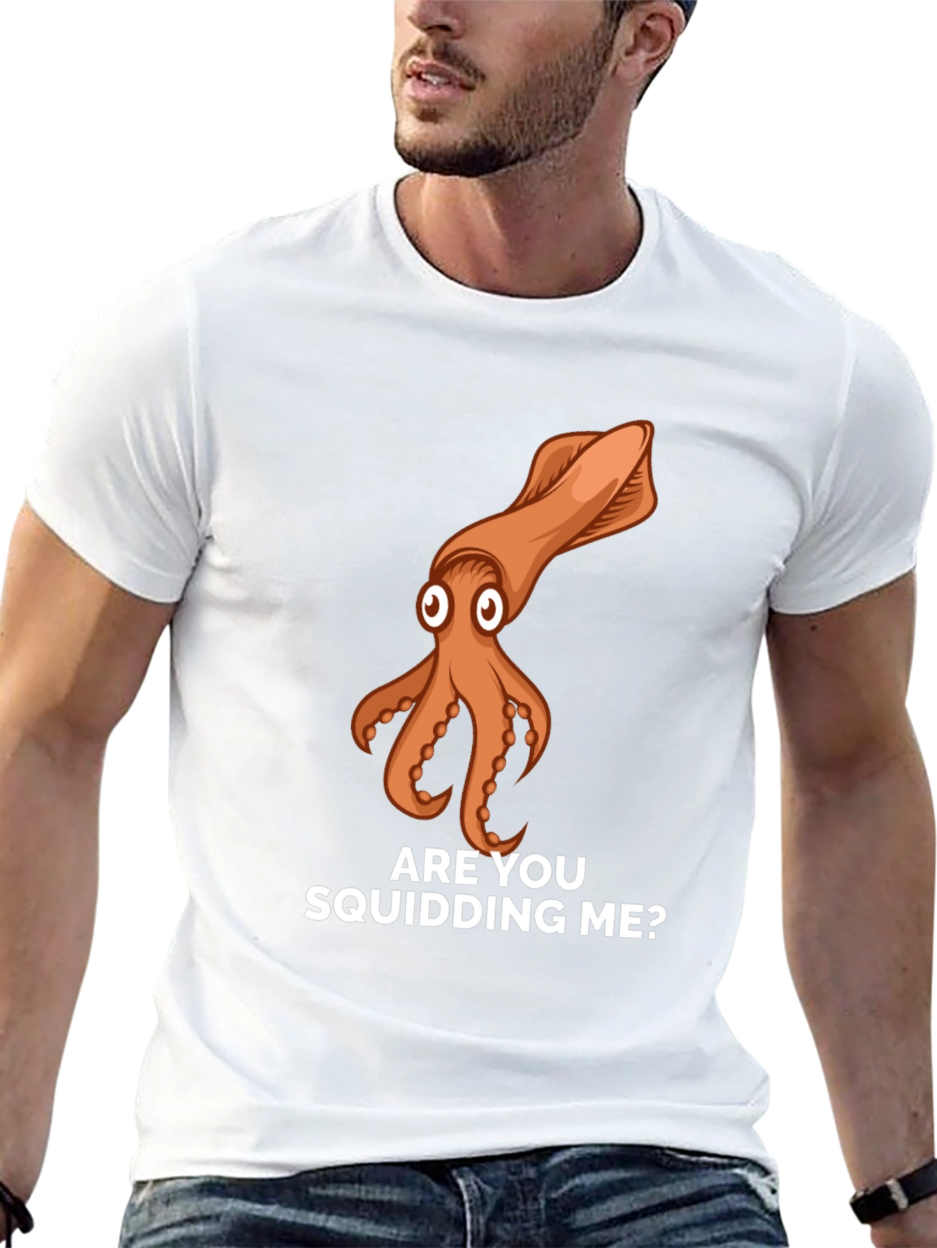 Black Are You Squidding Me? Graphic T-Shirt view 13