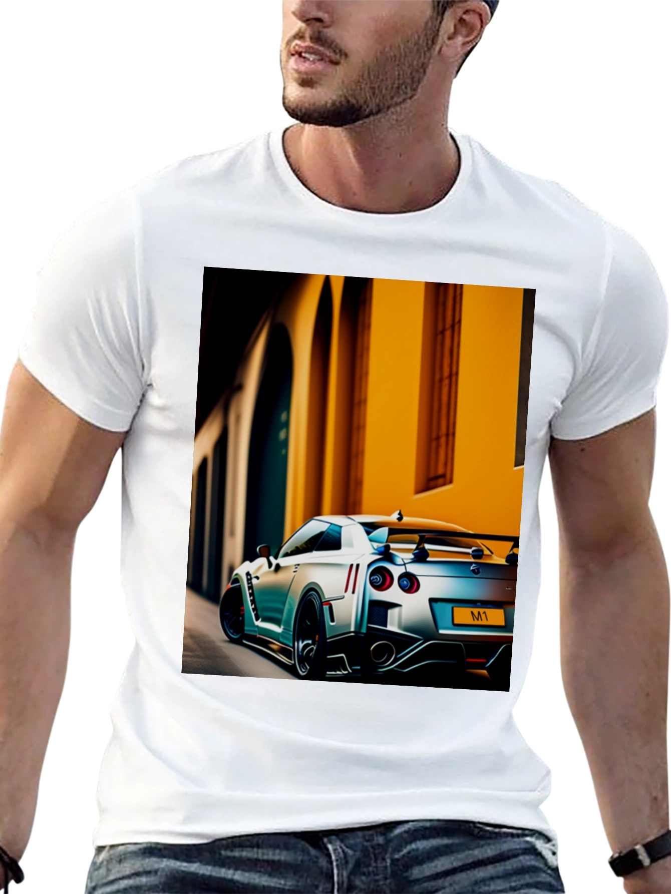 Black Sleek Black Car Enthusiast Graphic Tee view 13