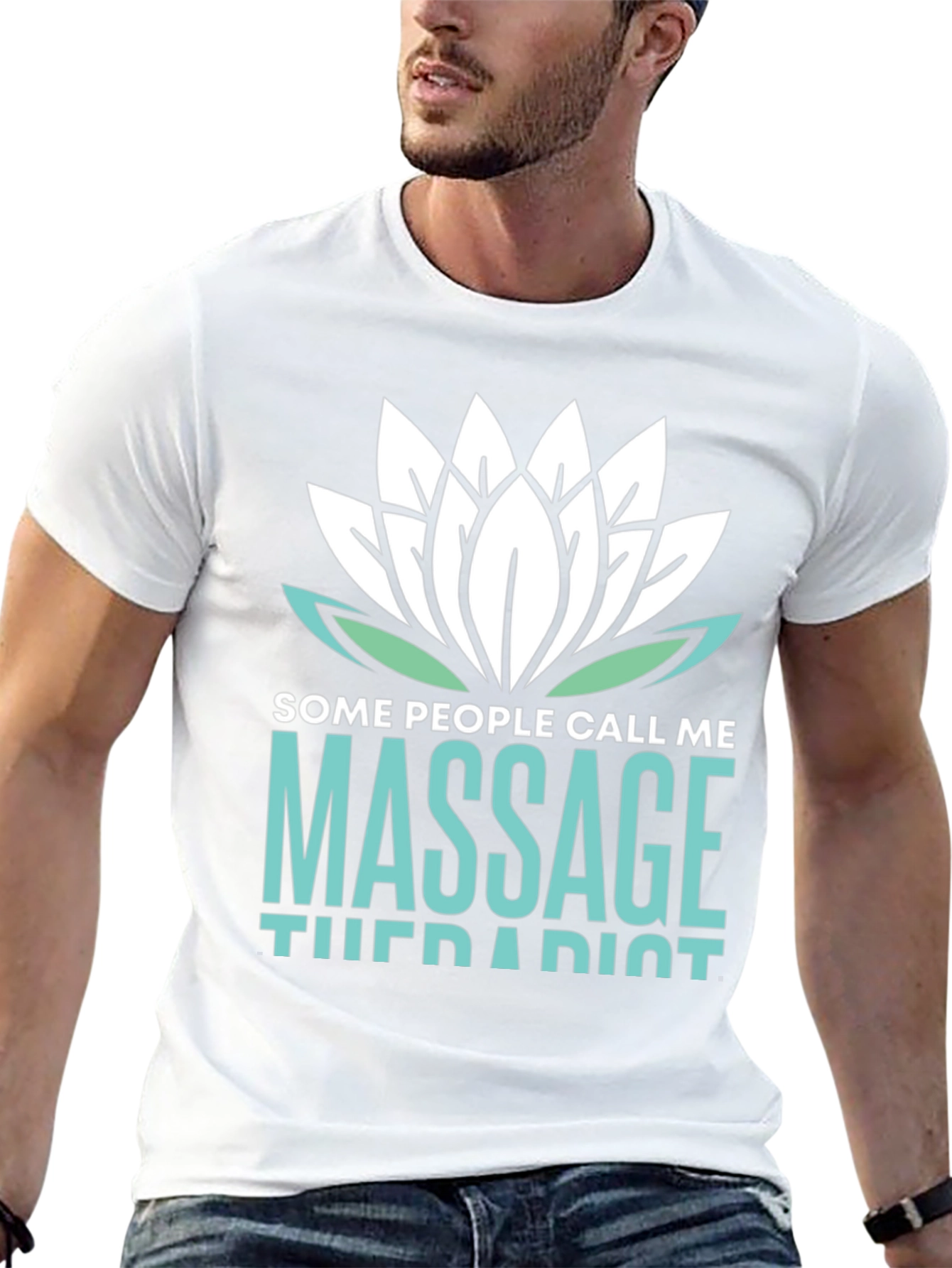 Black Massage Therapist Funny T-Shirt view 13
