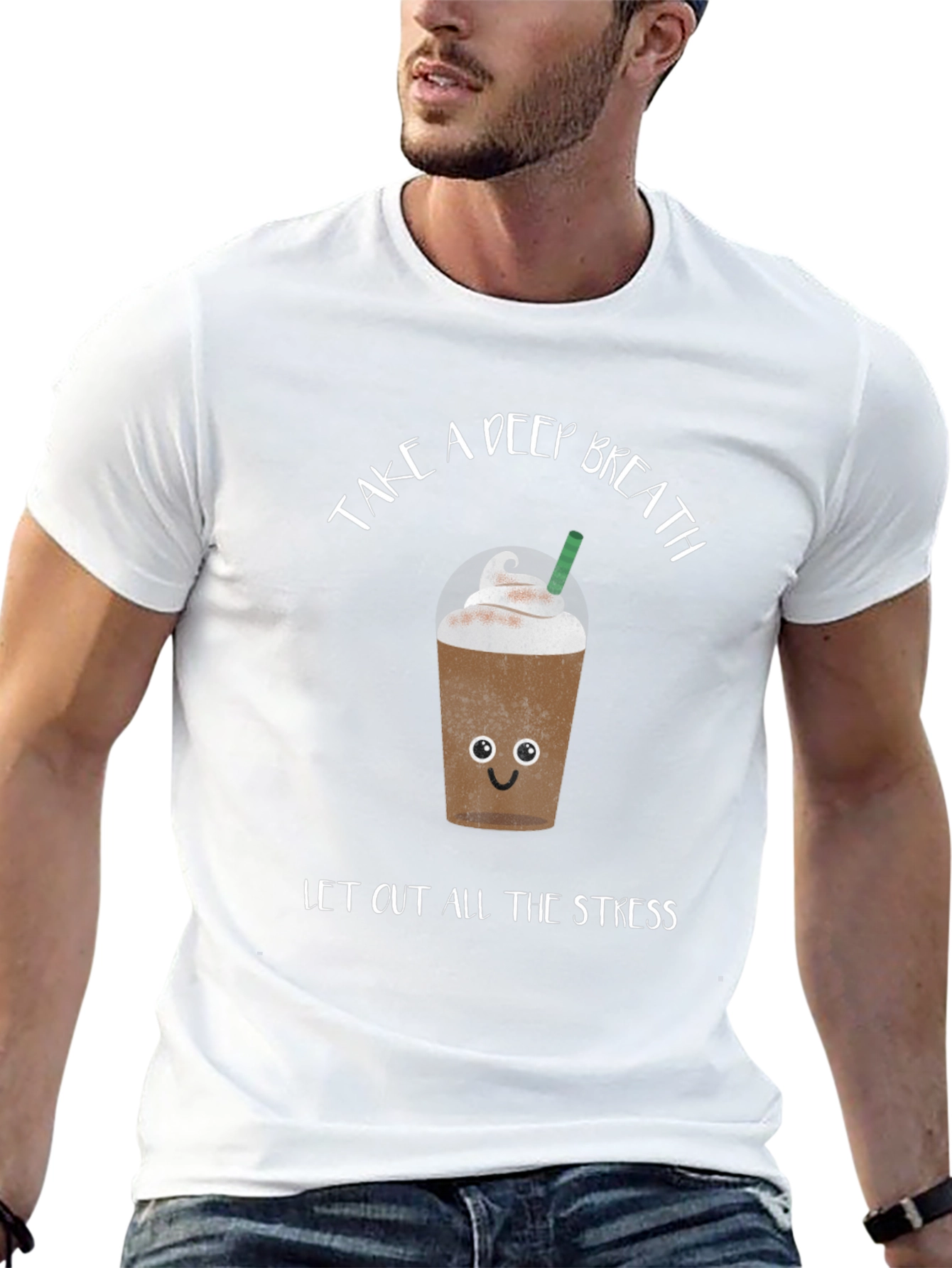 Black Relaxing Coffee Graphic Tee view 13