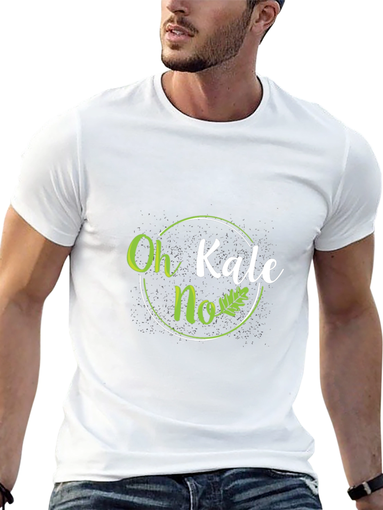 Black Oh Kale No Funny Graphic Tee view 13