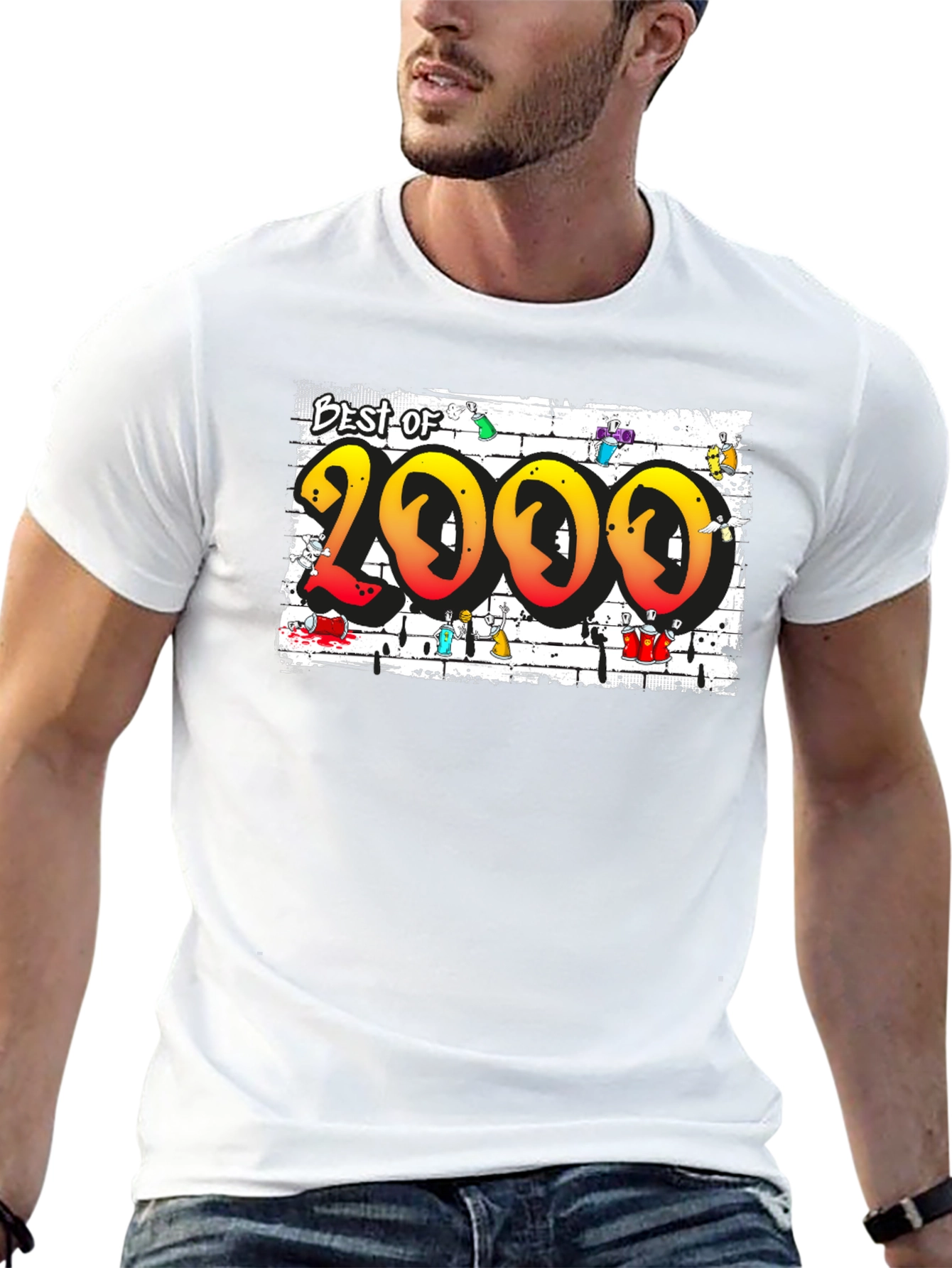 Black Best of 2000 Graffiti T-Shirt view 13