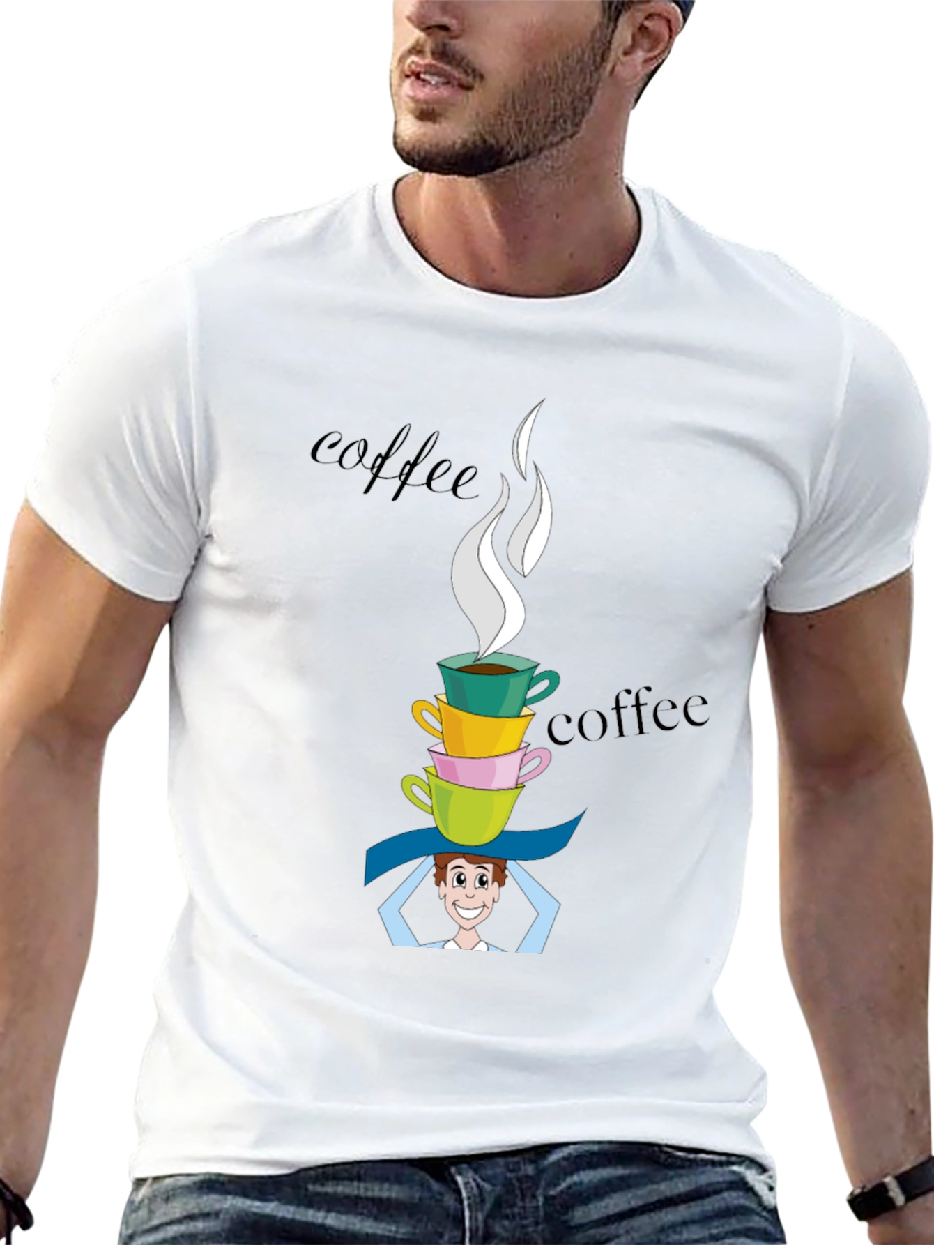 Black Coffee Stack Programmer T-Shirt view 13