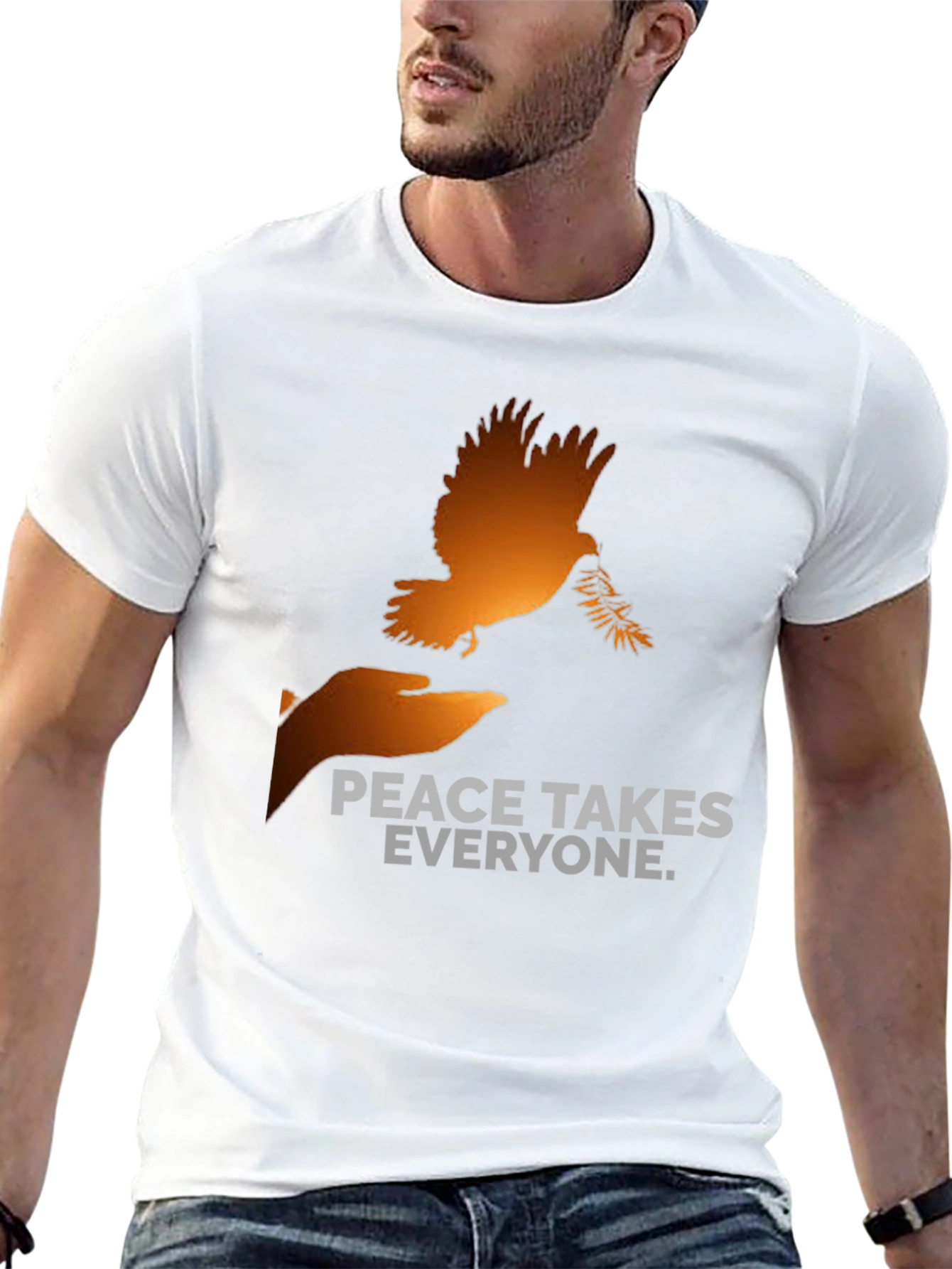 Black Peace Takes Everyone Graphic T-Shirt view 13