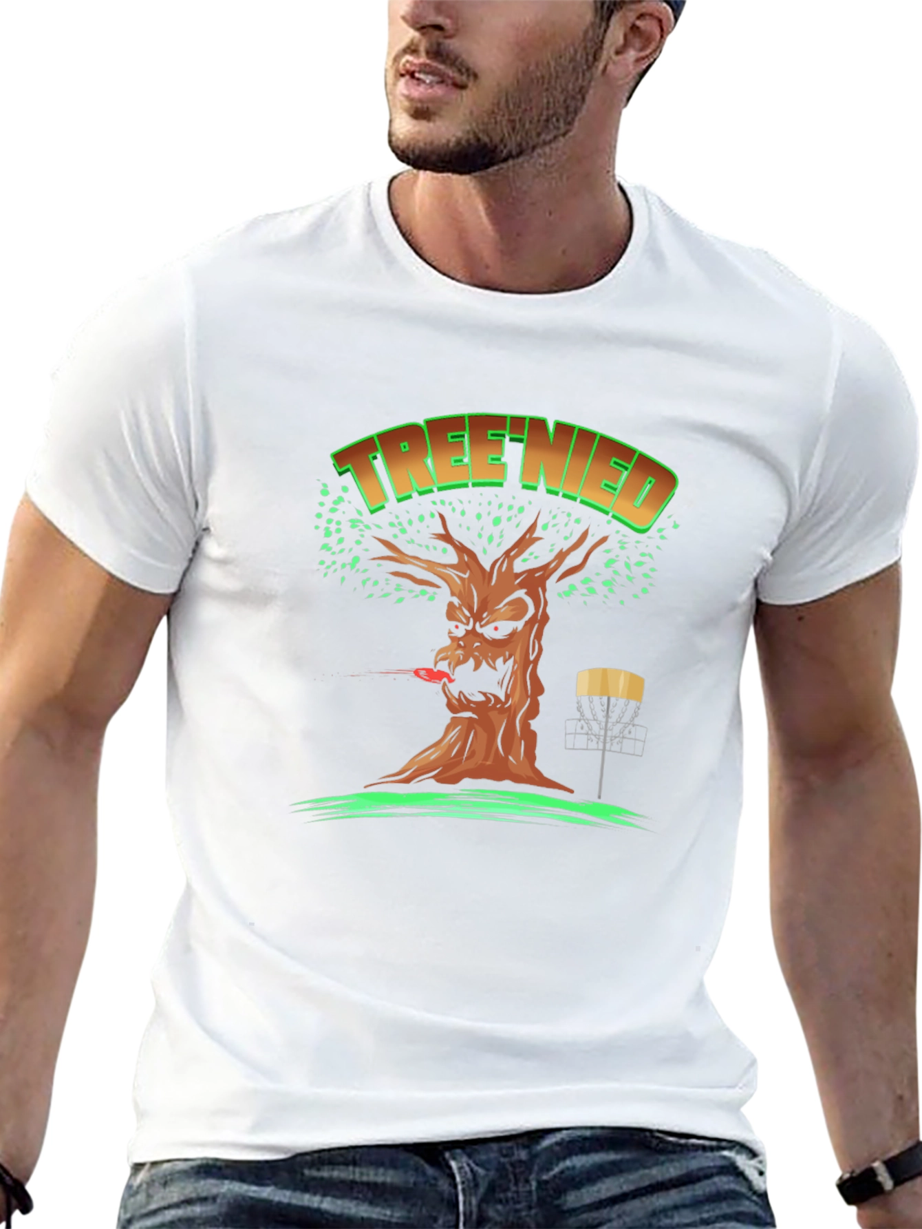 Black Tree'd Disc Golf T-Shirt view 13