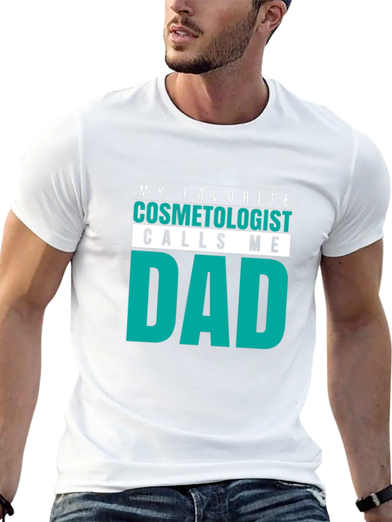 Black Cosmetologist Dad T-Shirt - Funny Gift Idea! view 13