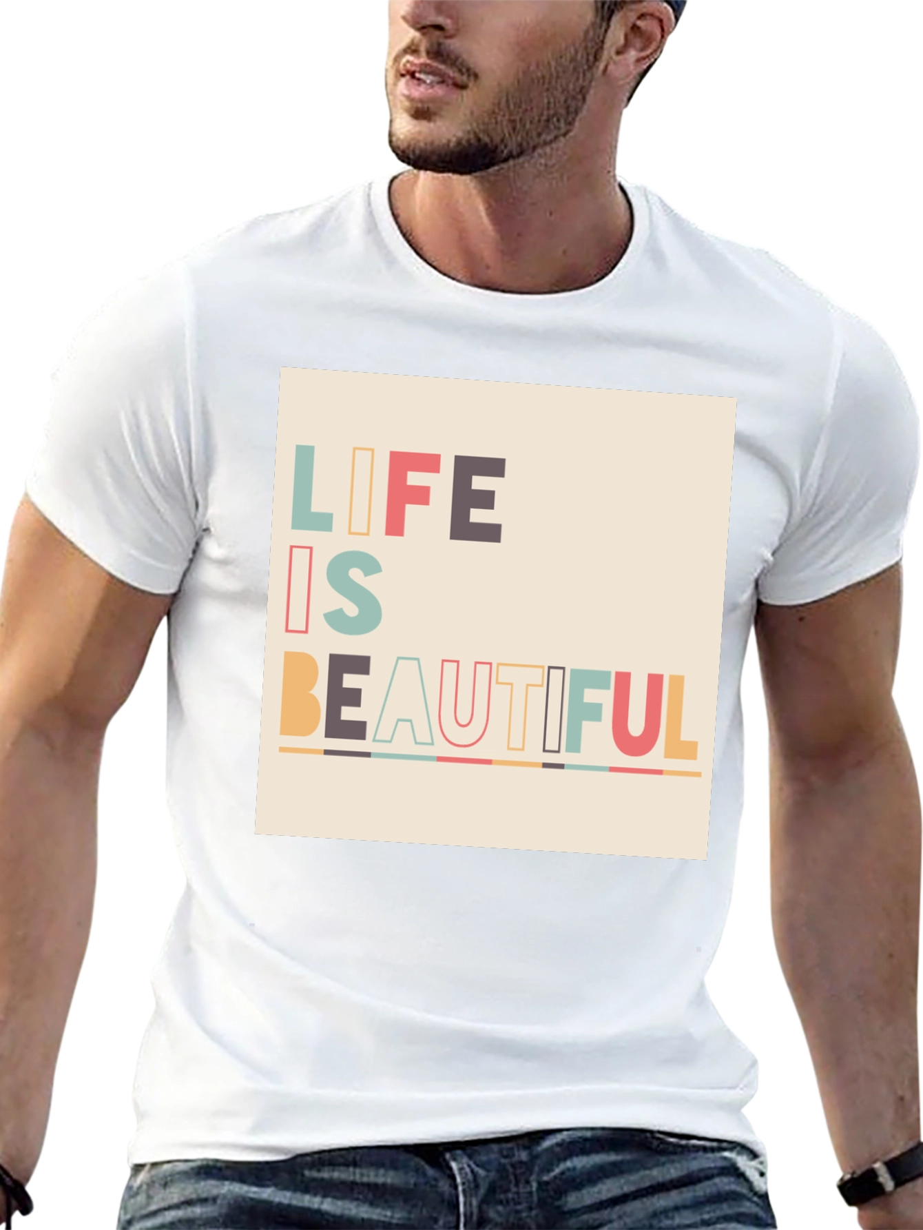 Black Life is Beautiful Graphic Tee - Black view 13