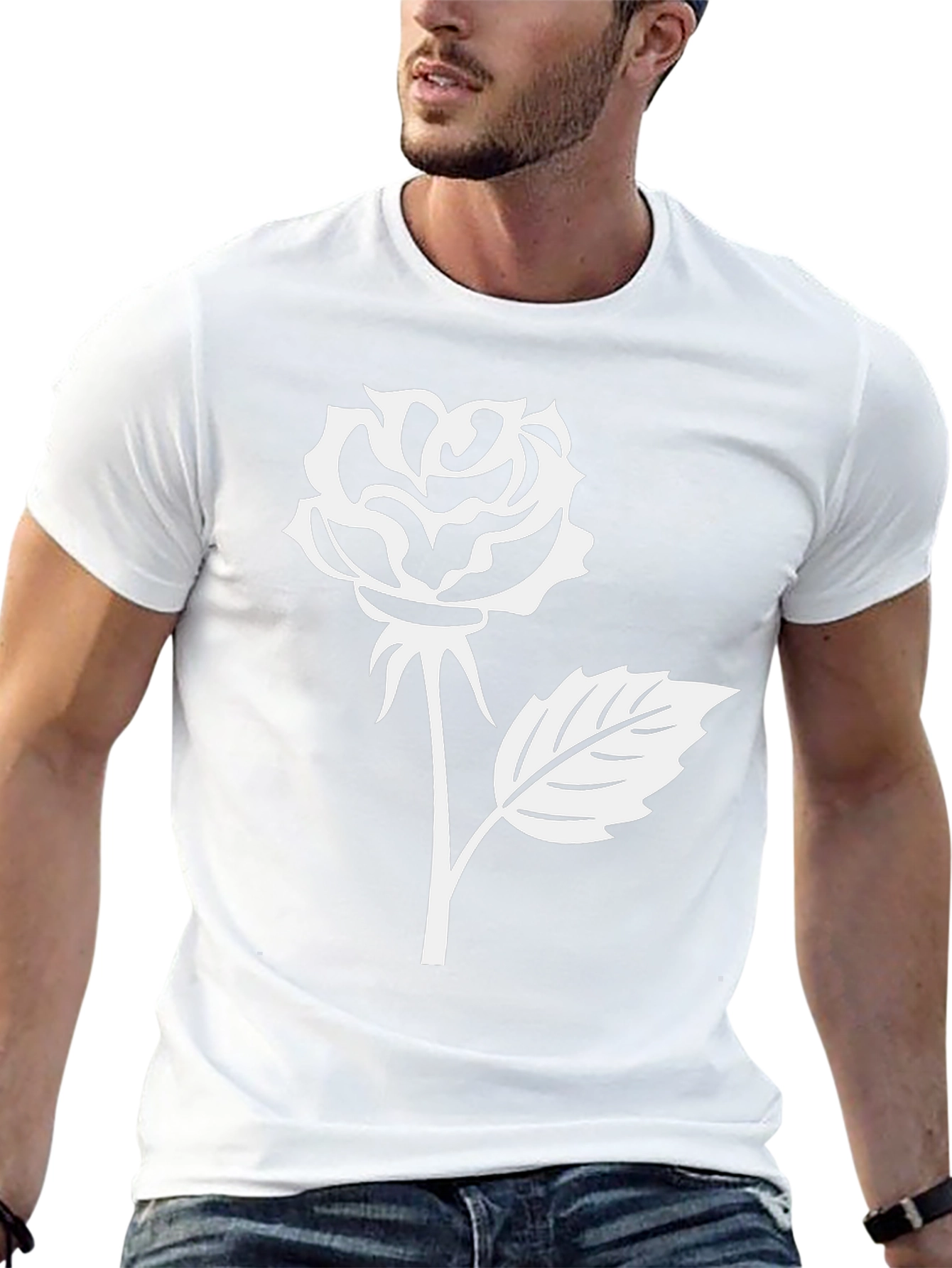 Black Rose Graphic T-Shirt - Black view 13