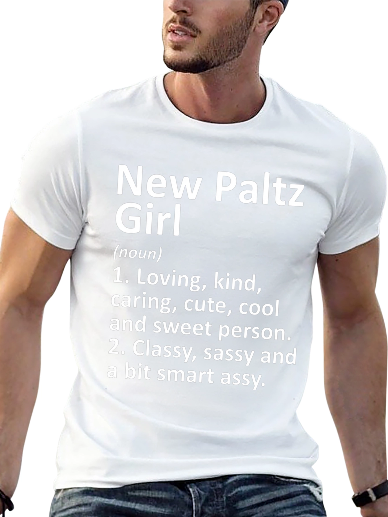 Black New Paltz Girl Definition T-Shirt view 13