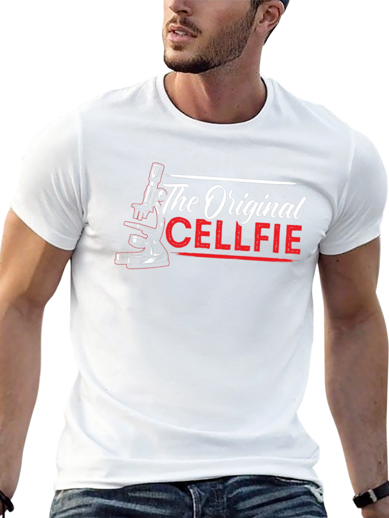 Black The Original Cellfie T-Shirt - Biology Humor view 13