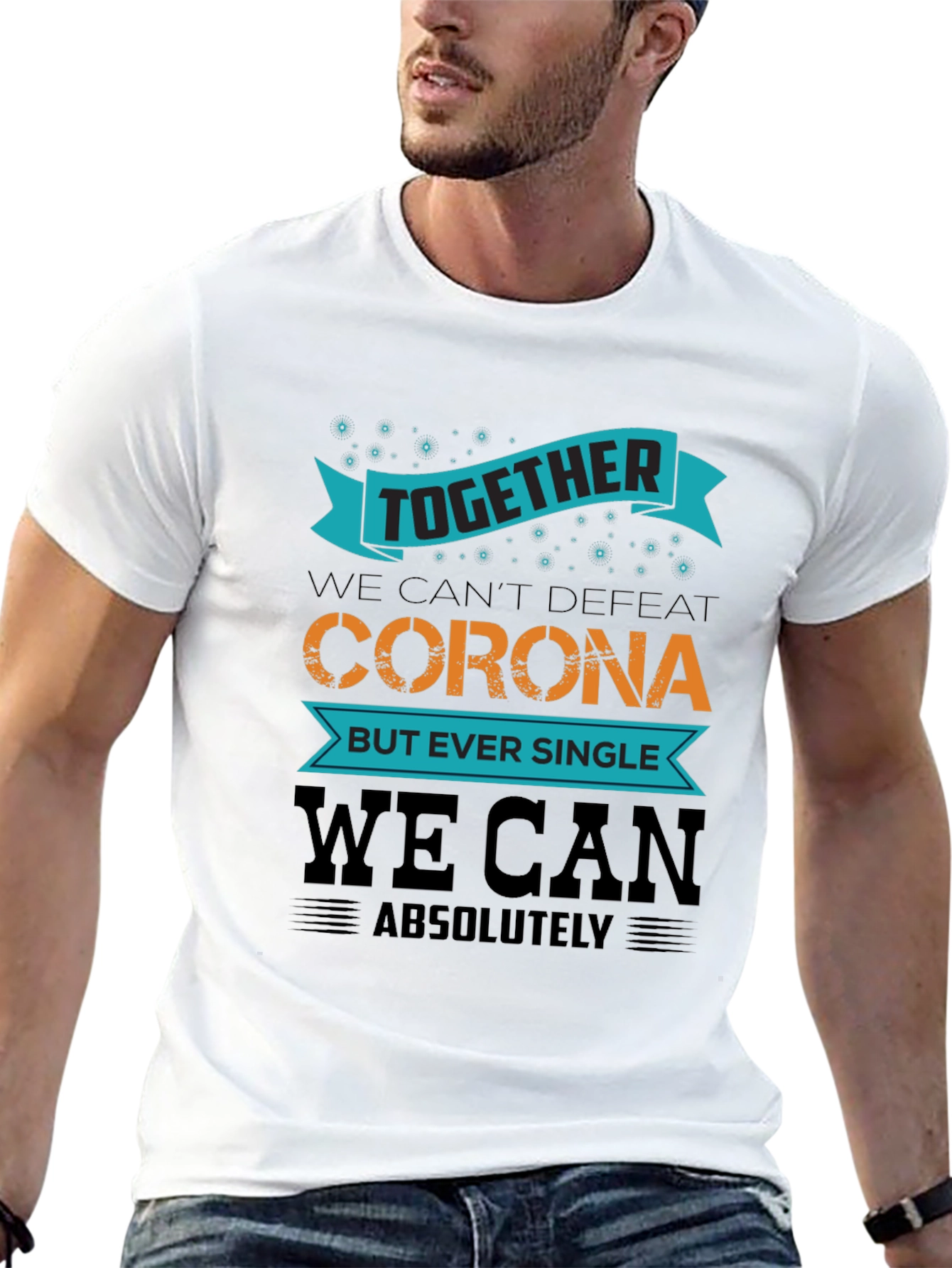 Black Together We Can Black T-Shirt view 13