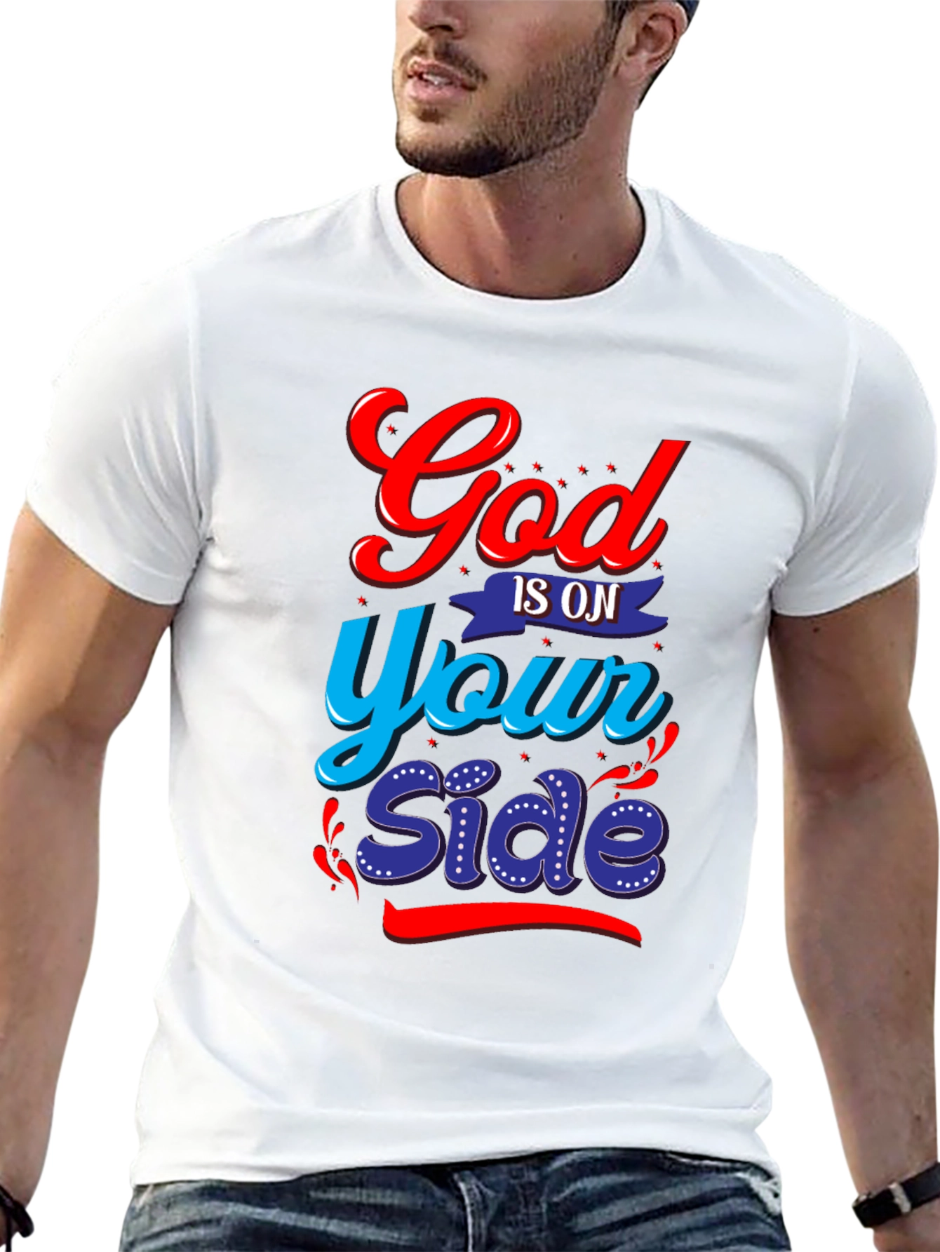 Black God Is On Your Side Graphic Tee view 13