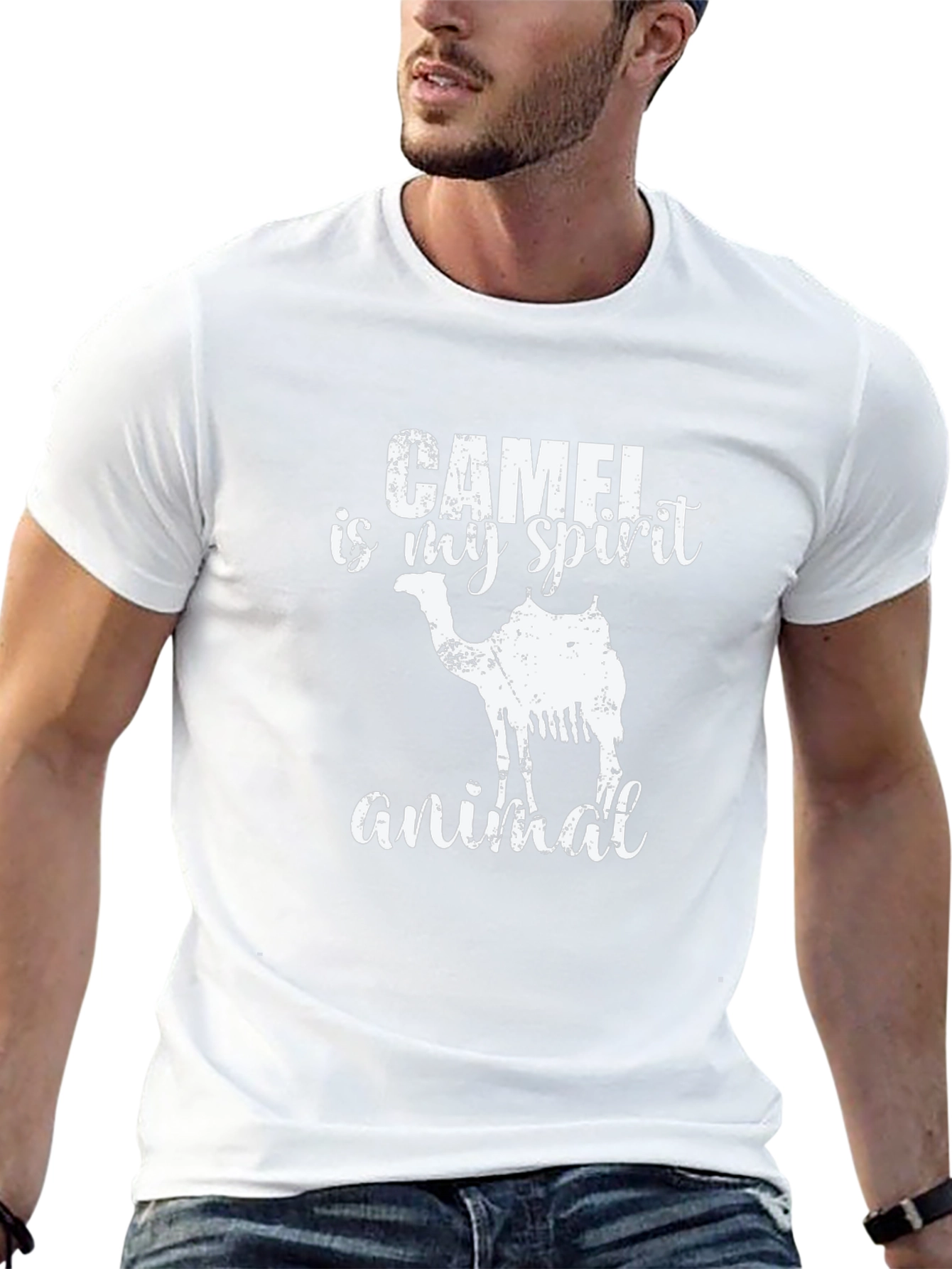 Black Camel is My Spirit Animal T-Shirt - Black view 13