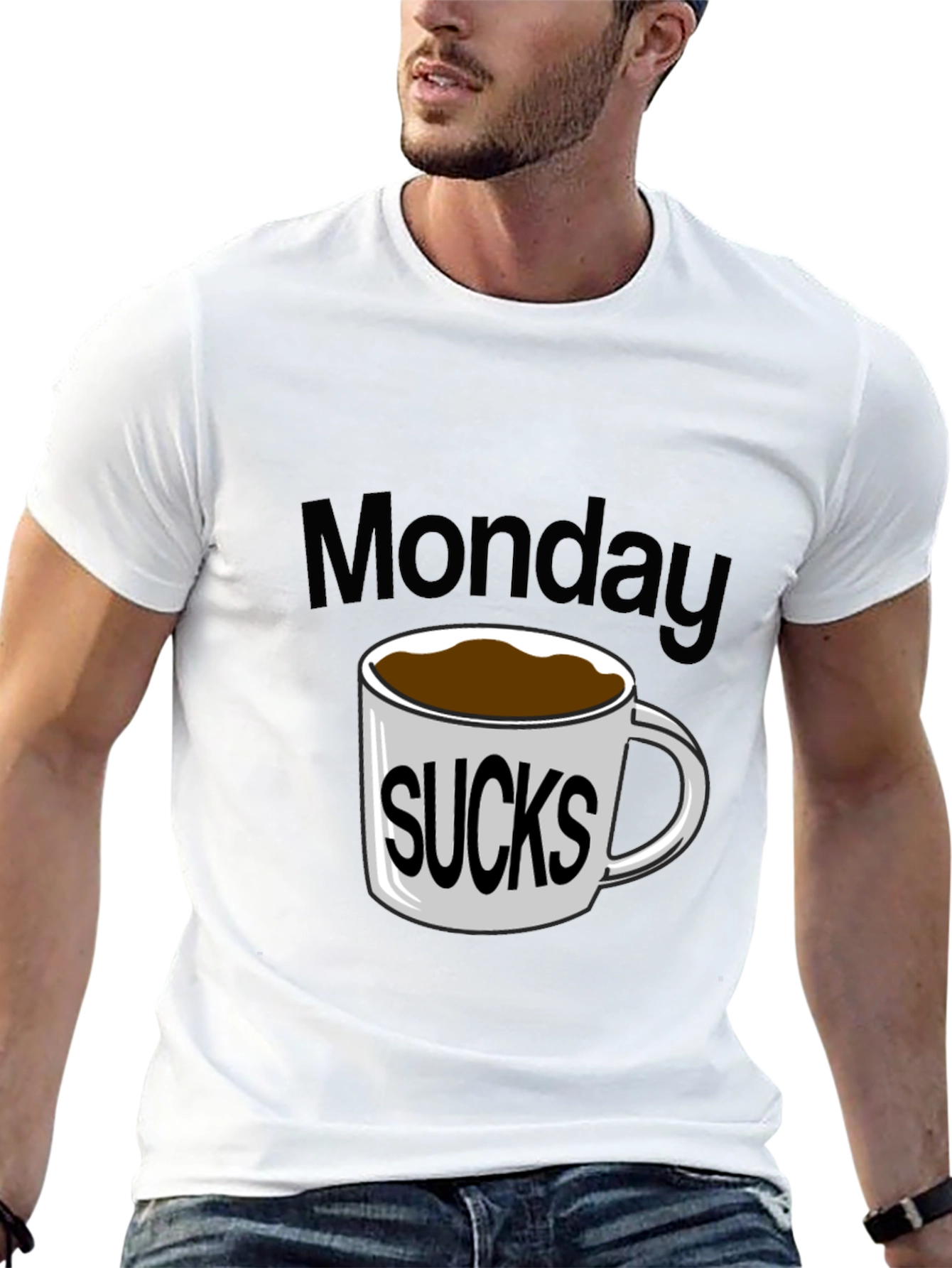 Black Monday Sucks Coffee T-Shirt view 13