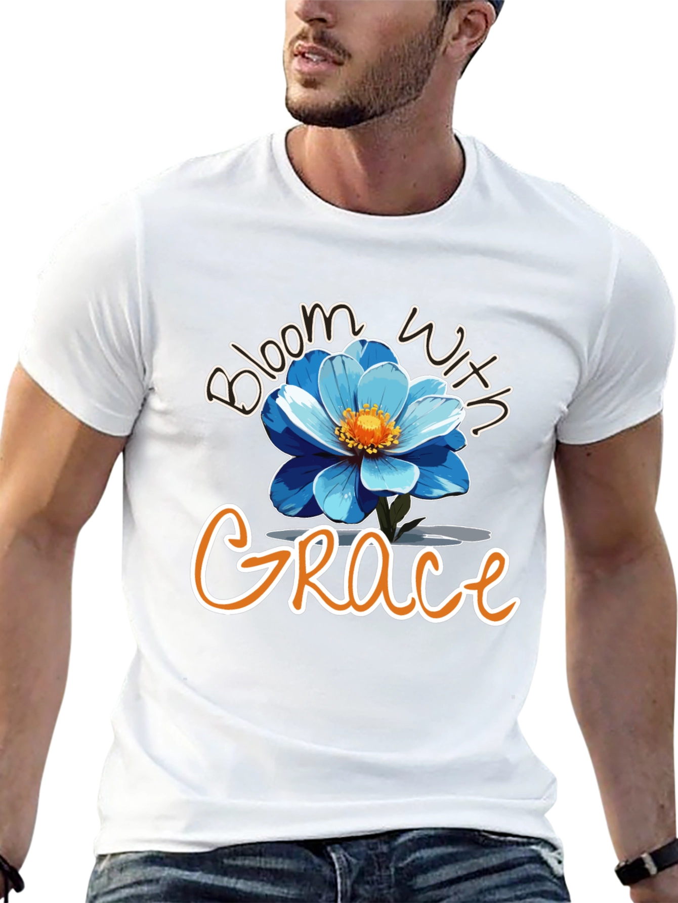Black Bloom with Grace Graphic Tee view 13
