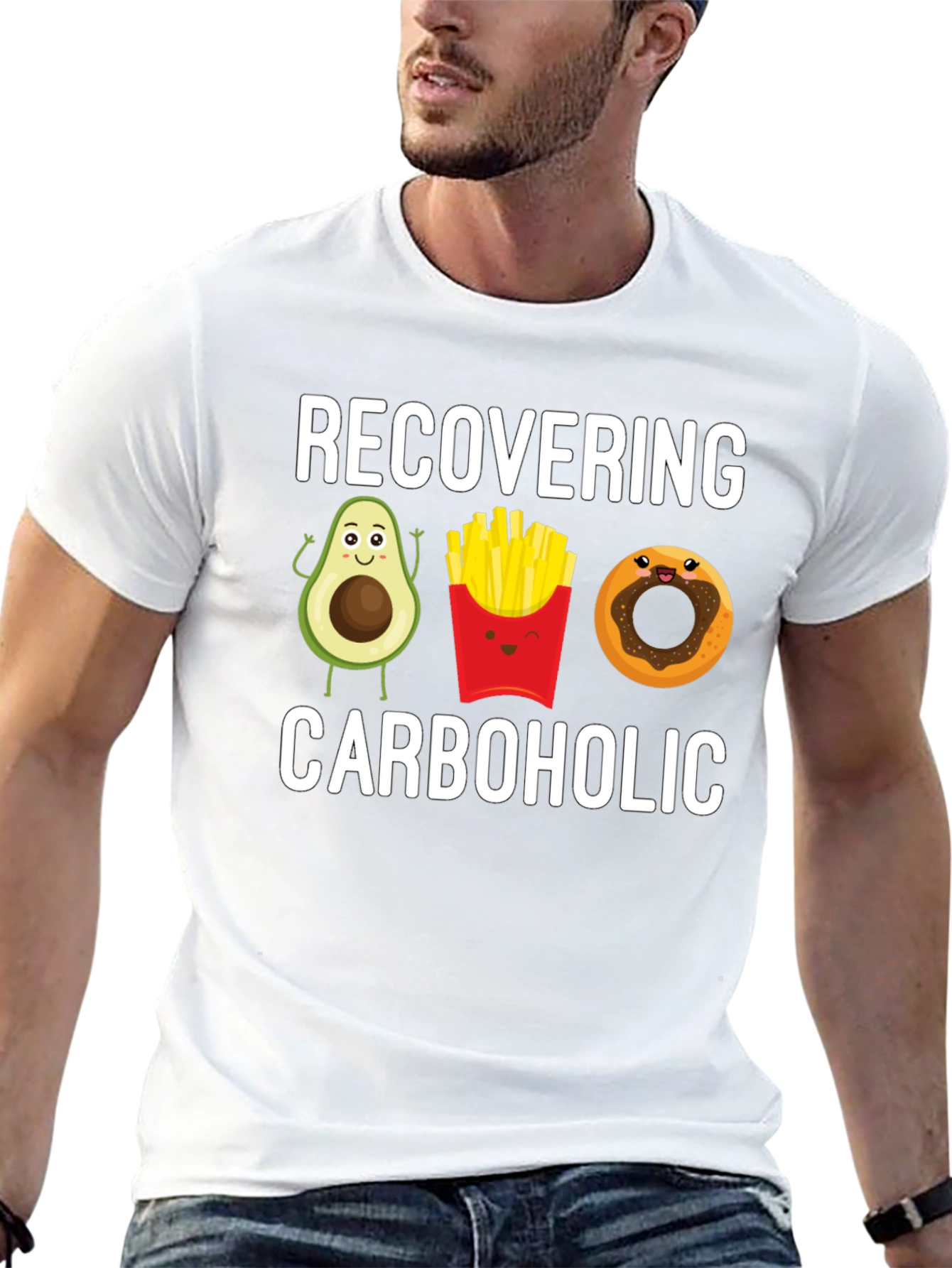 Black Recovering Carboholic T-Shirt view 13