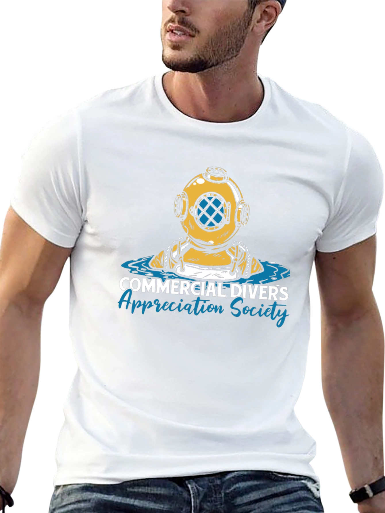 Black Commercial Divers Appreciation Society T-Shirt view 13