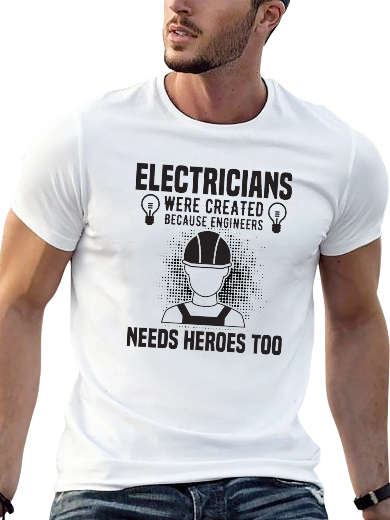 Black Electricians Heroes T-Shirt - Funny Engineer Gift view 13