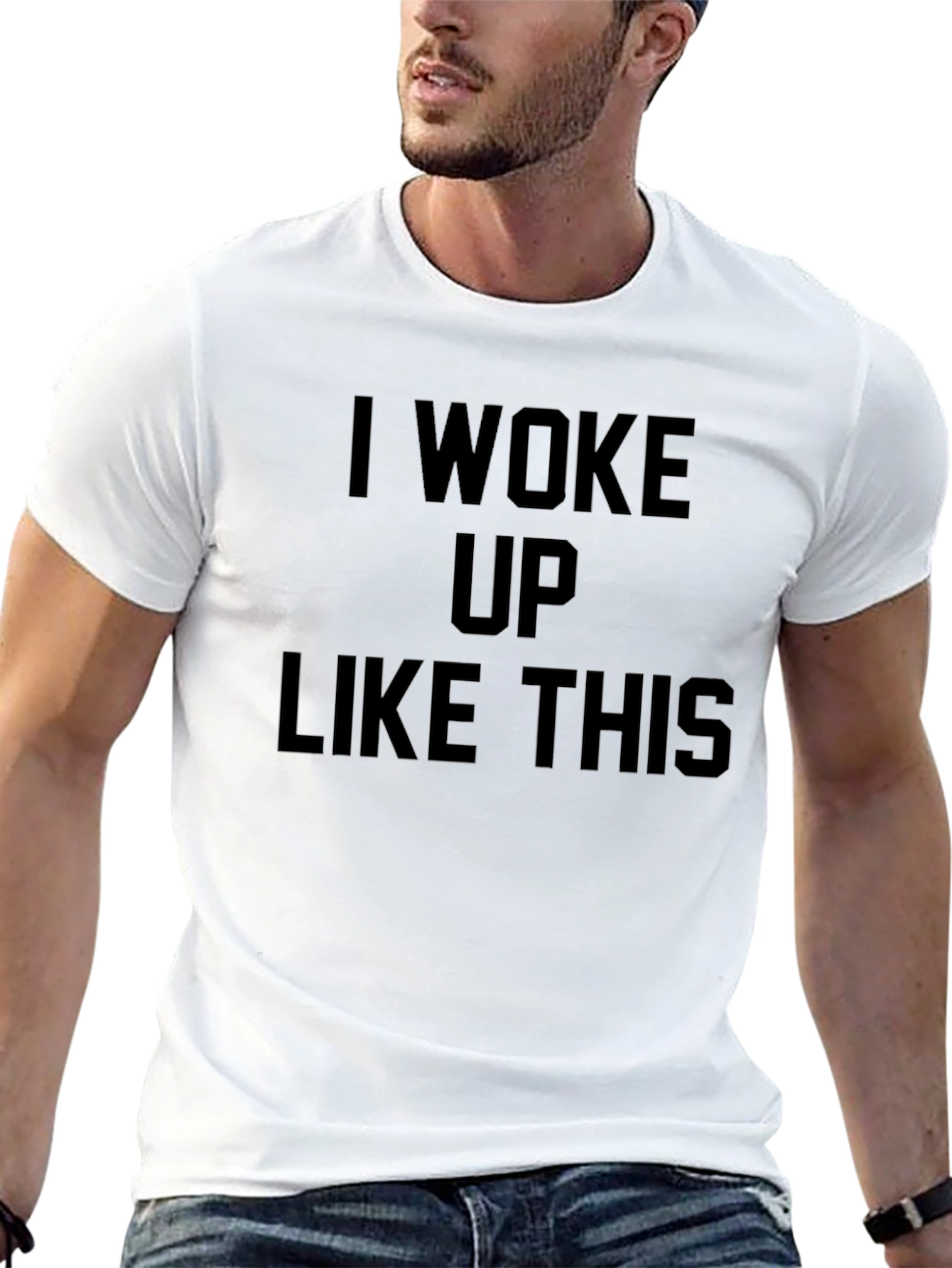 Black I Woke Up Like This - Graphic Tee view 13