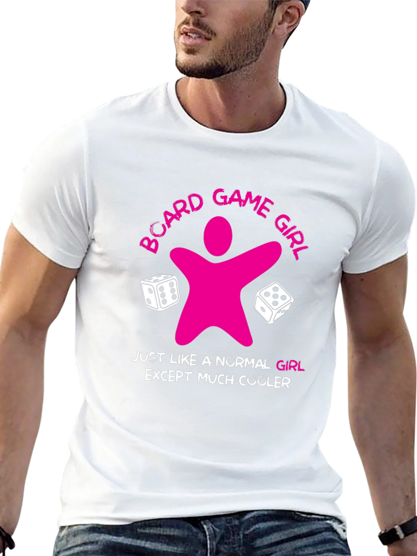 Black Board Game Girl T-Shirt - Cool Gamer Tee view 13