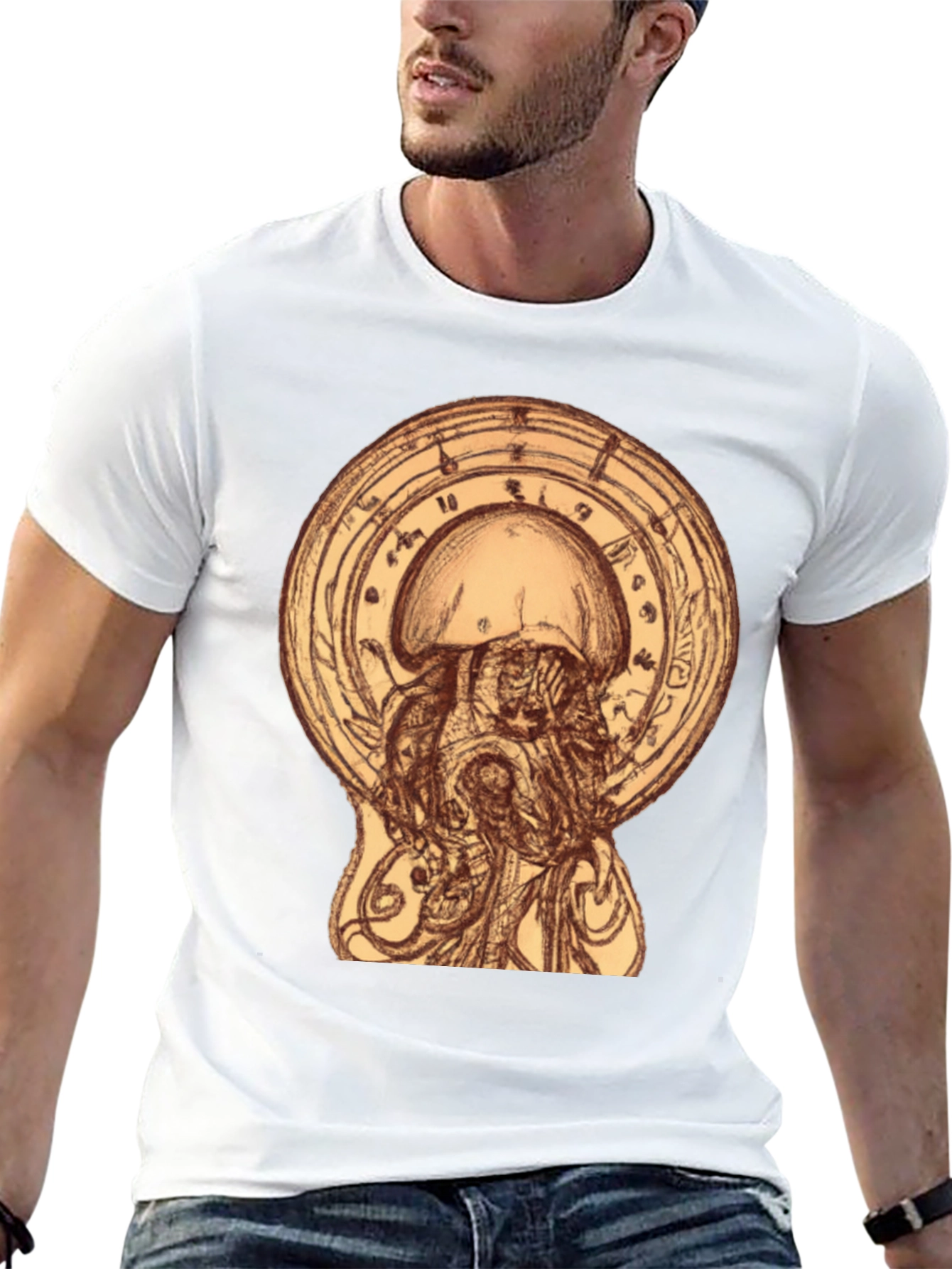 Black Ethereal Jellyfish Graphic Tee view 13