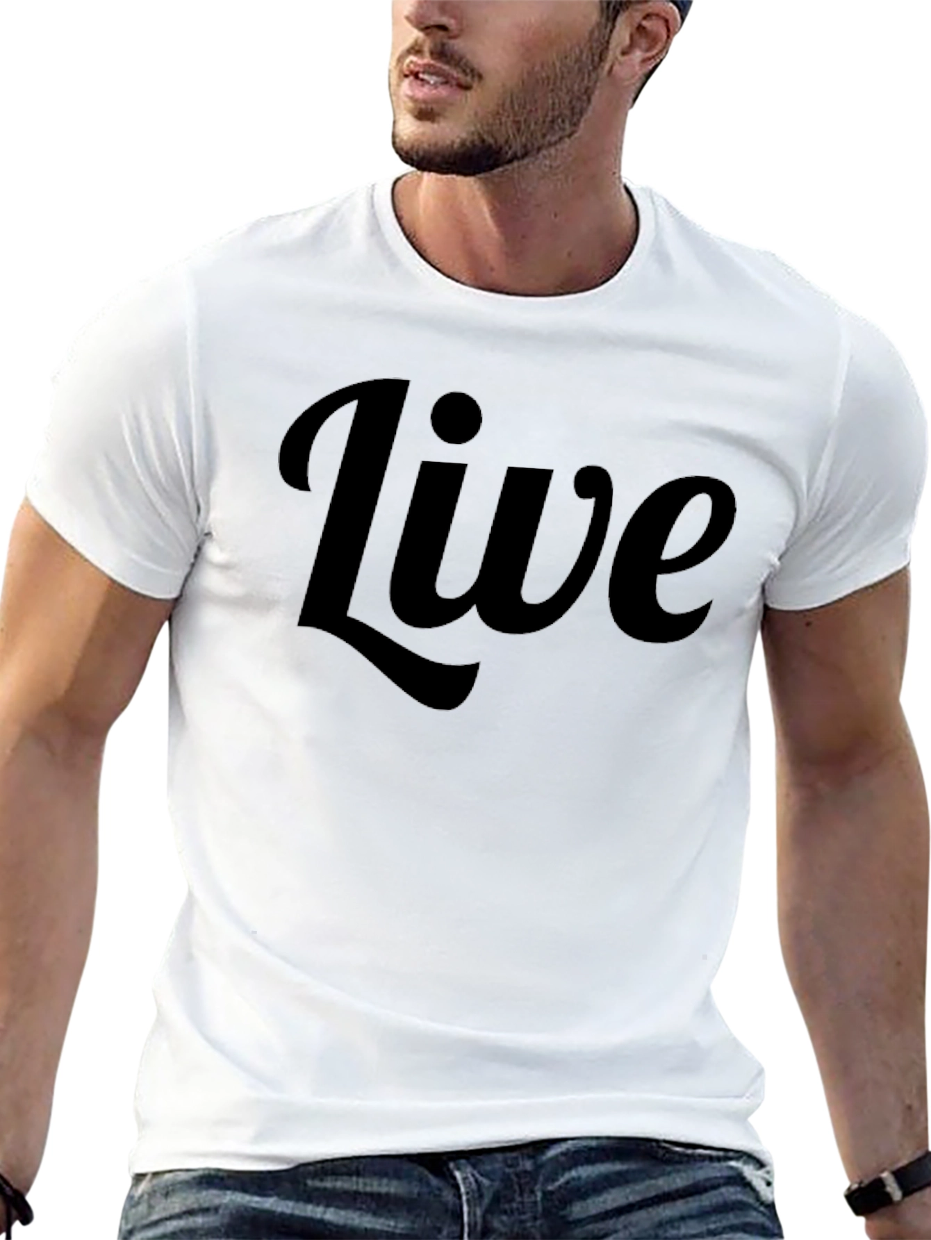 Black Live Graphic Black T-Shirt view 13