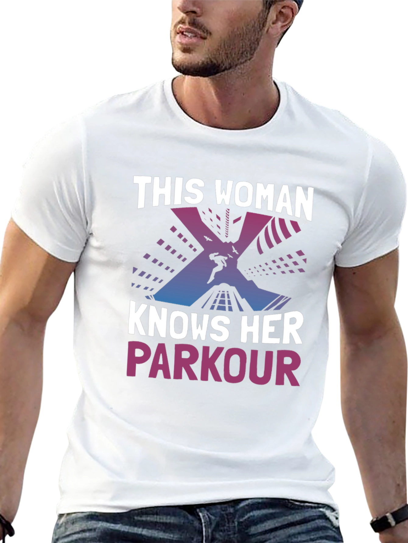 Black Parkour Woman T-Shirt - Urban Athlete Style view 13