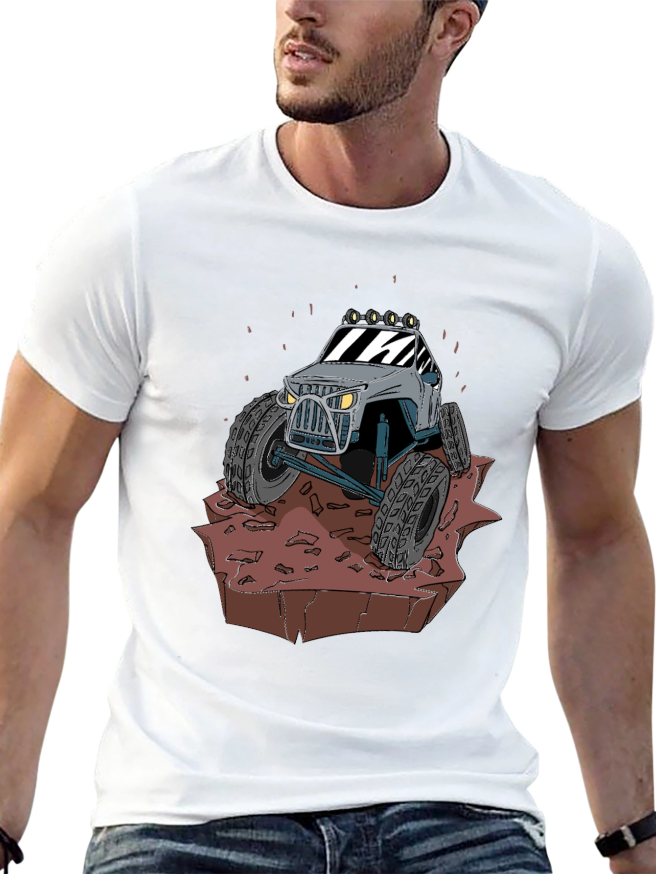 Black Off-Road Adventure T-Shirt view 13