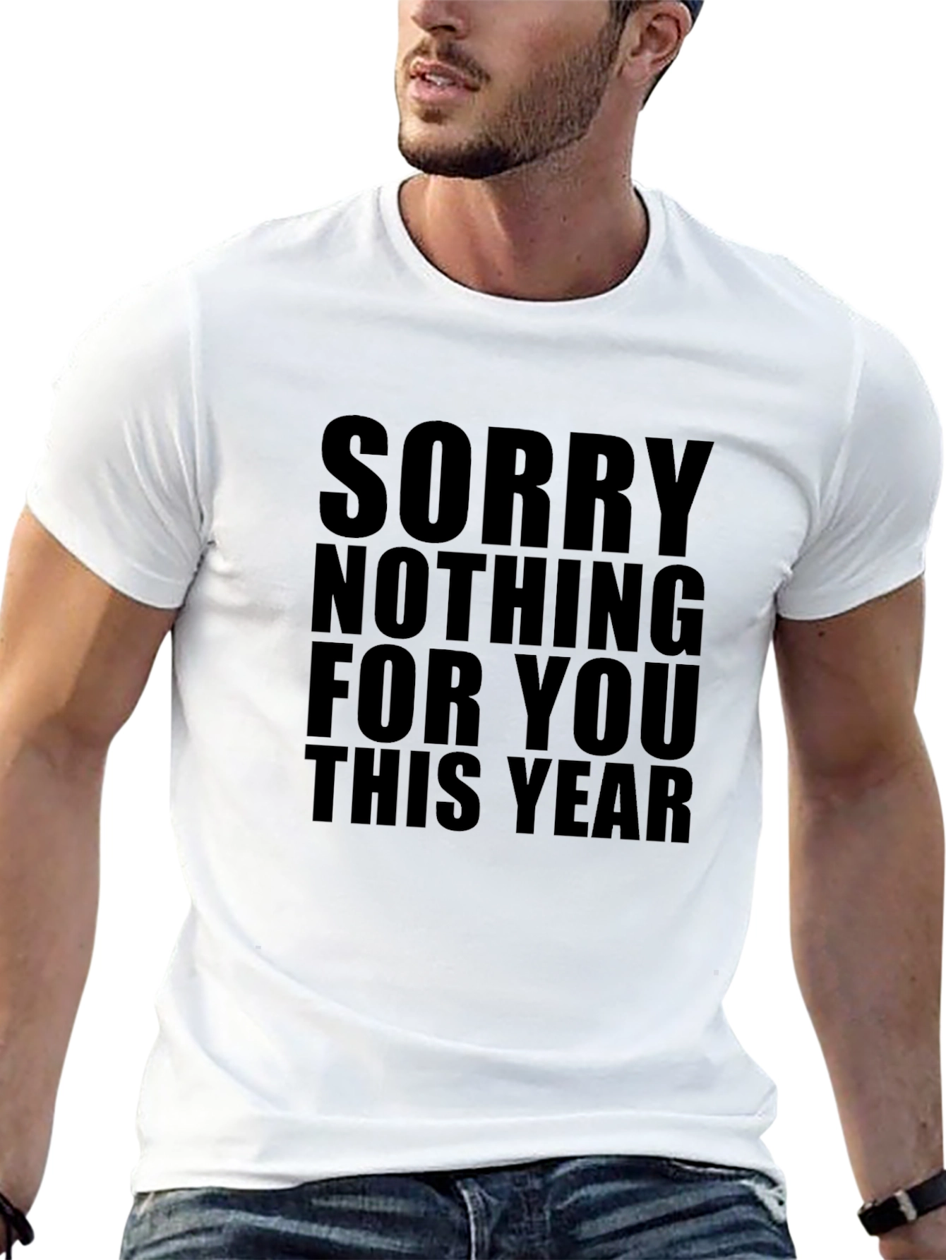 Black Sorry Nothing For You This Year Graphic Tee view 13