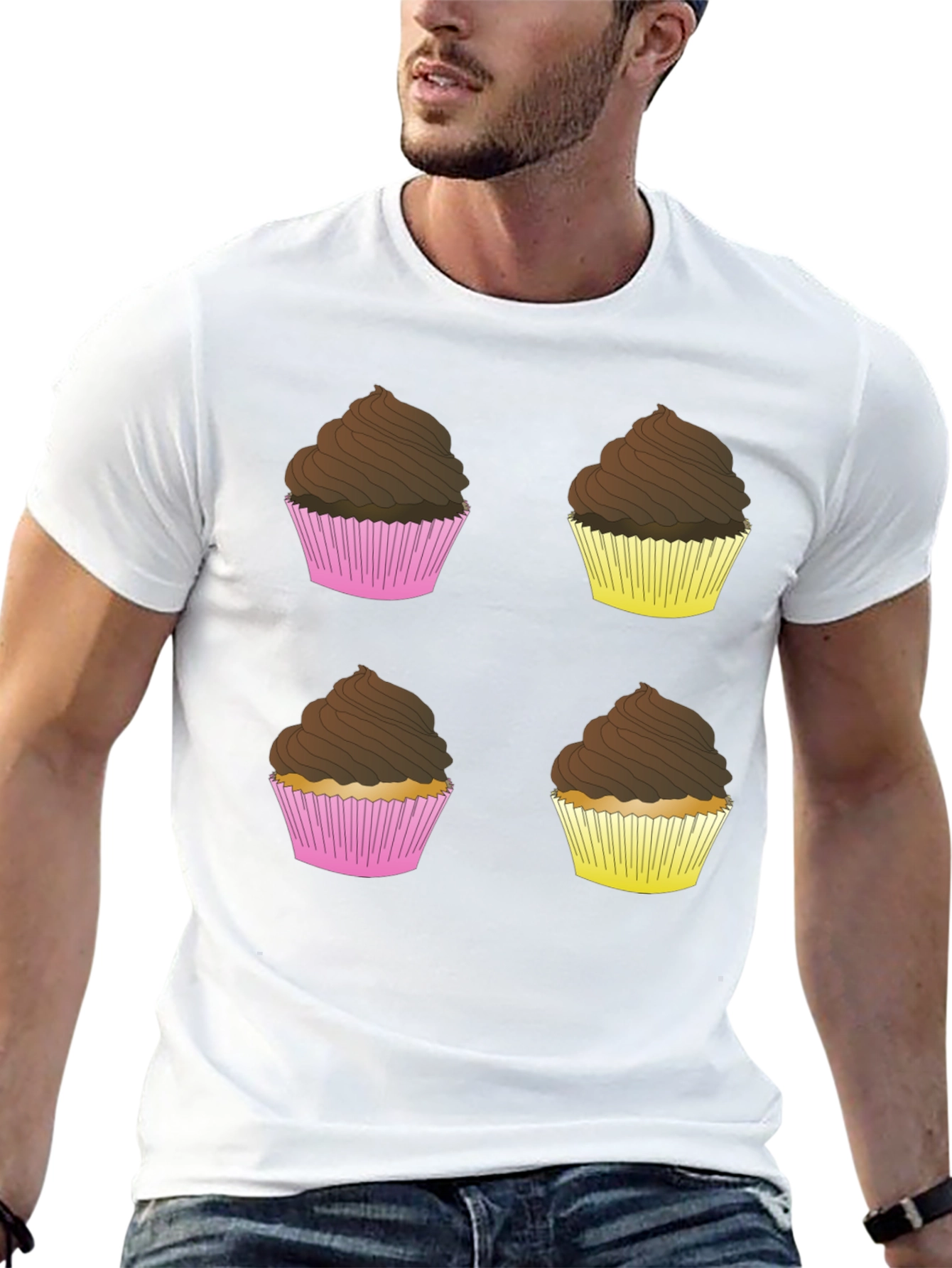 Black Cupcake T-Shirt - Sweet Design view 13