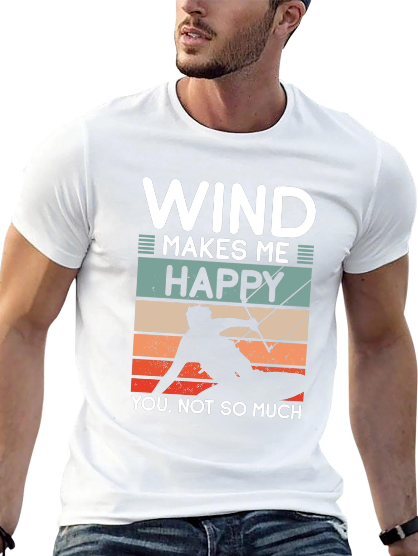 Black Wind Makes Me Happy Graphic Tee view 13