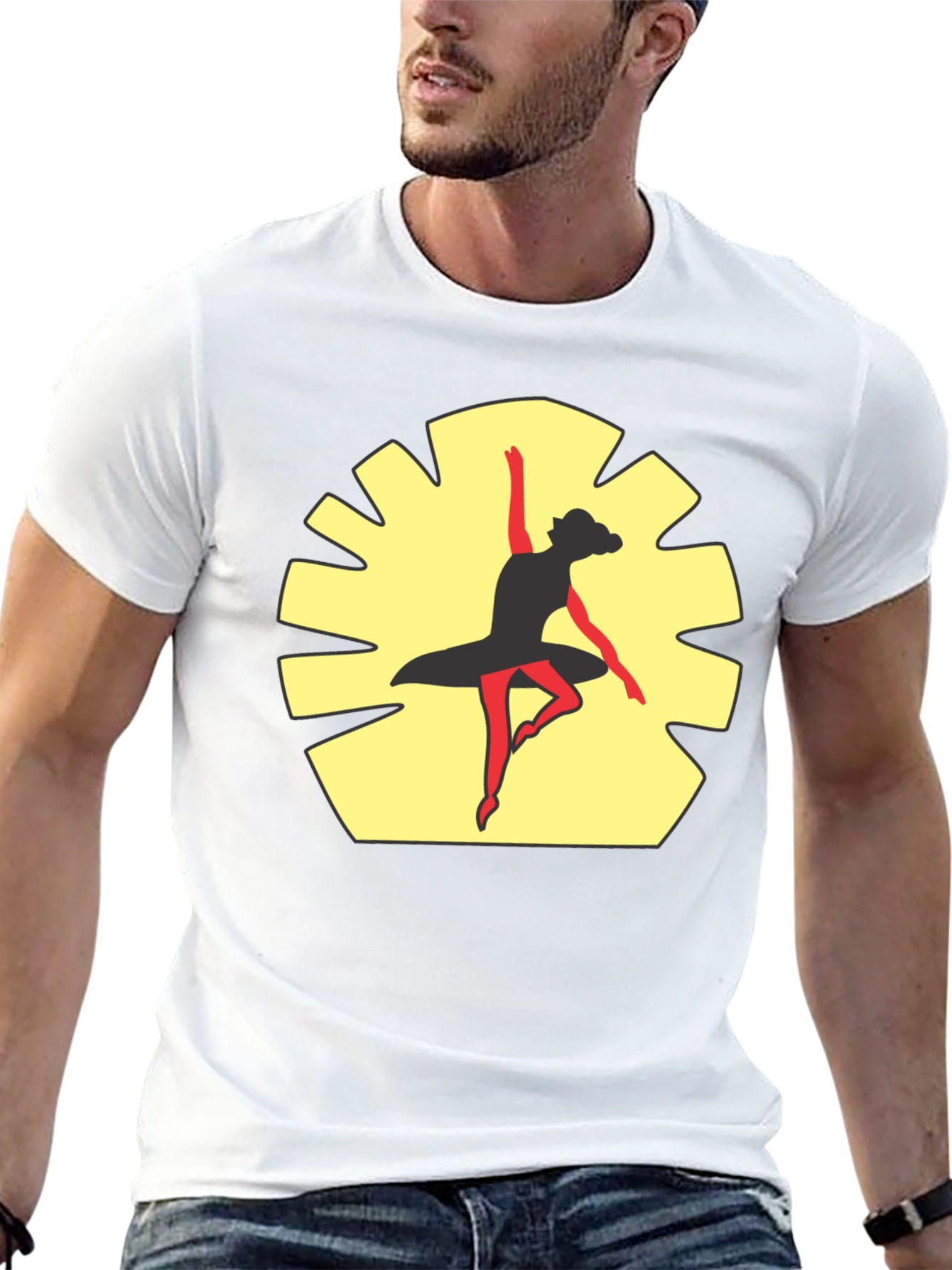 Black Ballerina Dance Graphic Tee - Stylish Comfort view 13