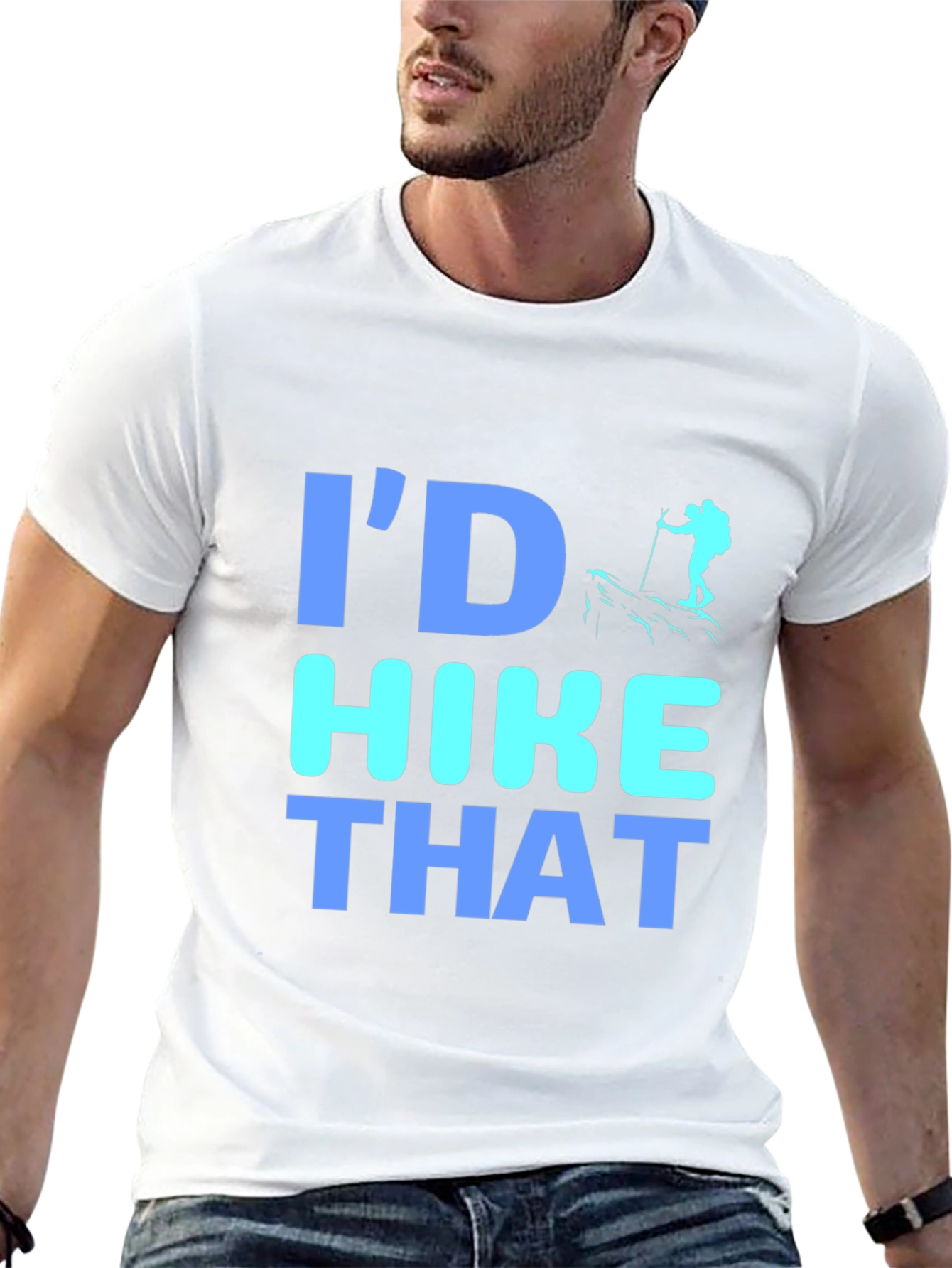 Black I'd Hike That Graphic T-Shirt view 13