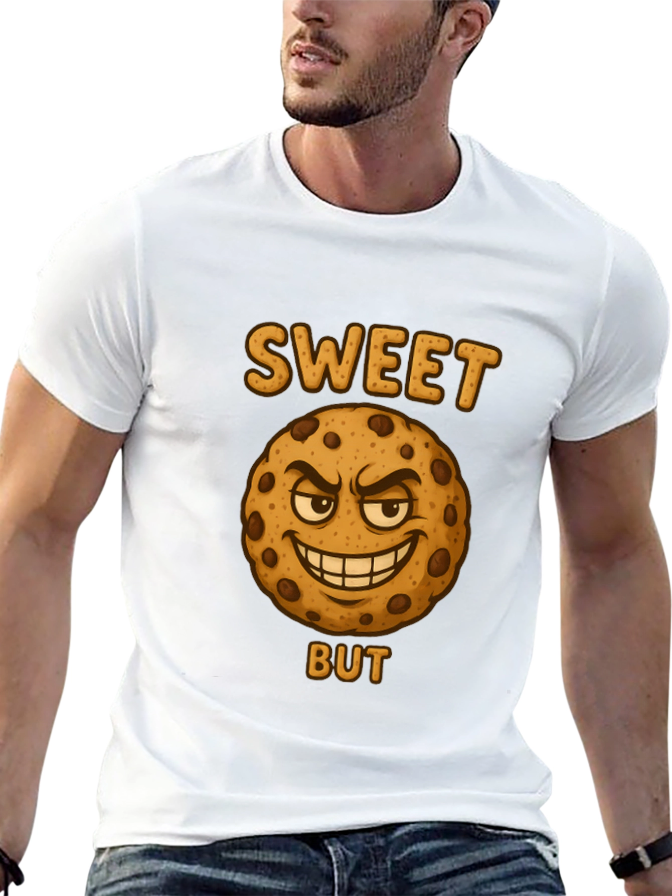 Black Sweet But Evil Cookie Graphic T-Shirt view 13