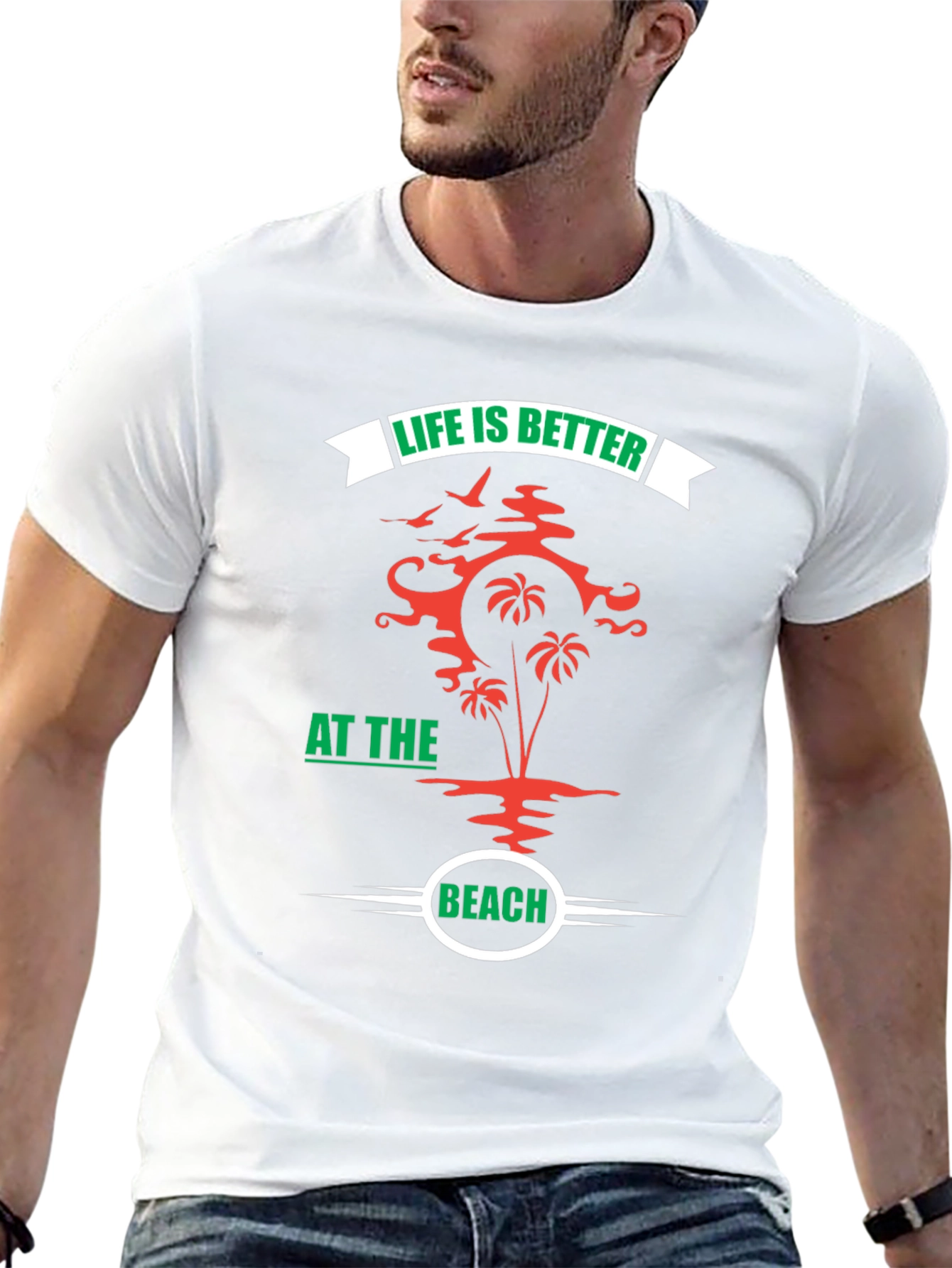 Black Life Is Better At The Beach Graphic Tee view 13