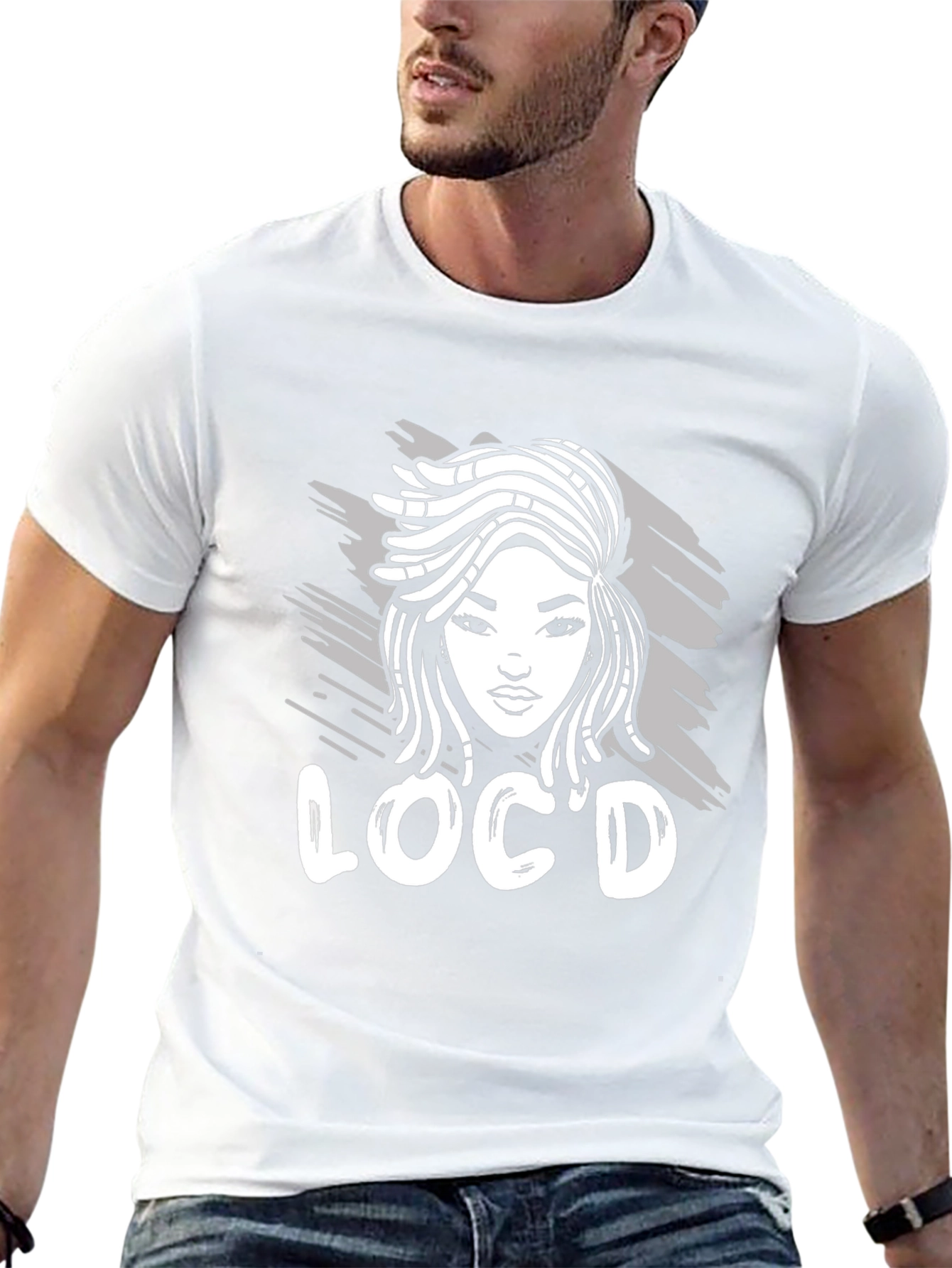Black Loc'd Women's Graphic T-Shirt - Black view 13